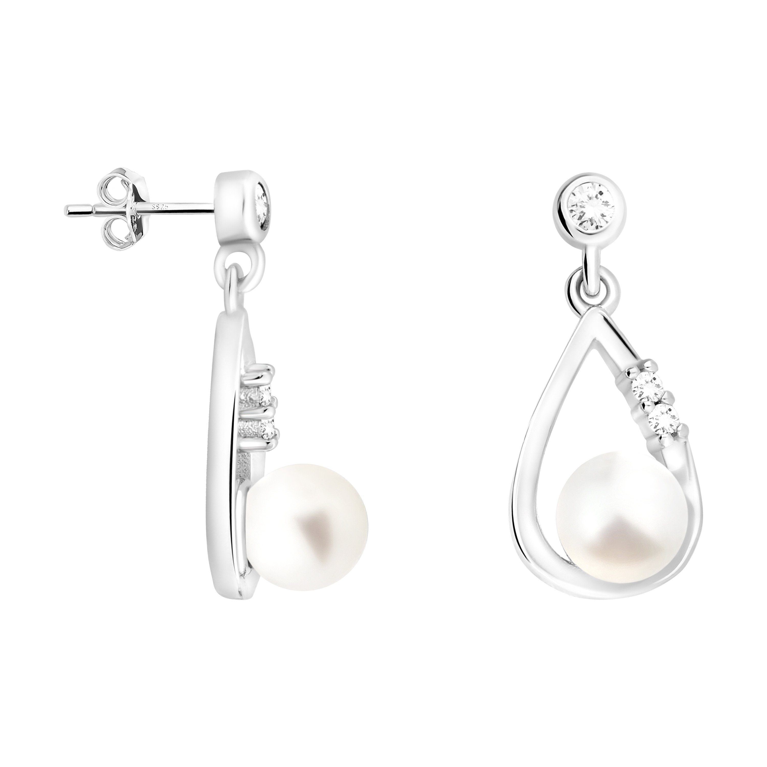 Sofia Milani Paar Ohrstecker Perle, 925 Silber Damen Schmuck - E1962 günstig online kaufen