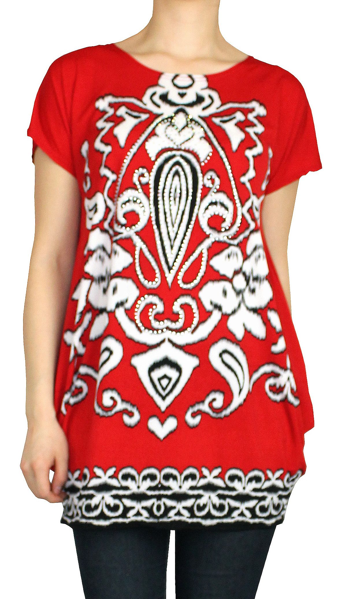 dy_mode Longshirt Damen Longshirt Lässiges Kurzarm günstig online kaufen