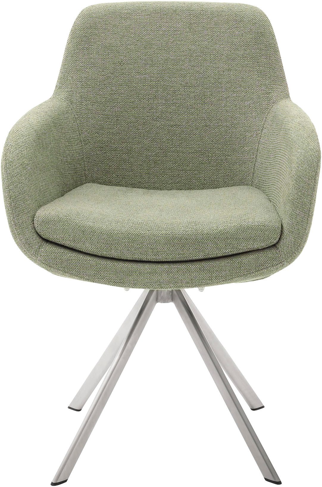 Musterring Esszimmerstuhl Tavia (Set, 2 St), Stativgestell Edelstahl, wahlweise mit Drehfunktion, diverse Farben