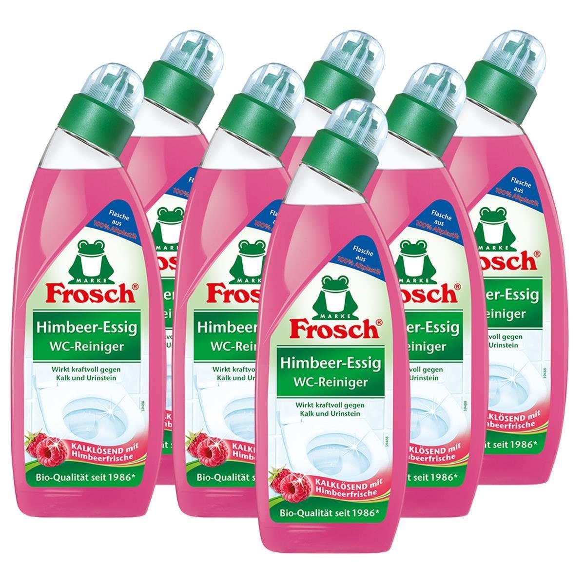 FROSCH Frosch Himbeer-Essig WC-Reiniger 750 ml - Gegen Kalk und Urinstein (7e WC-Reiniger