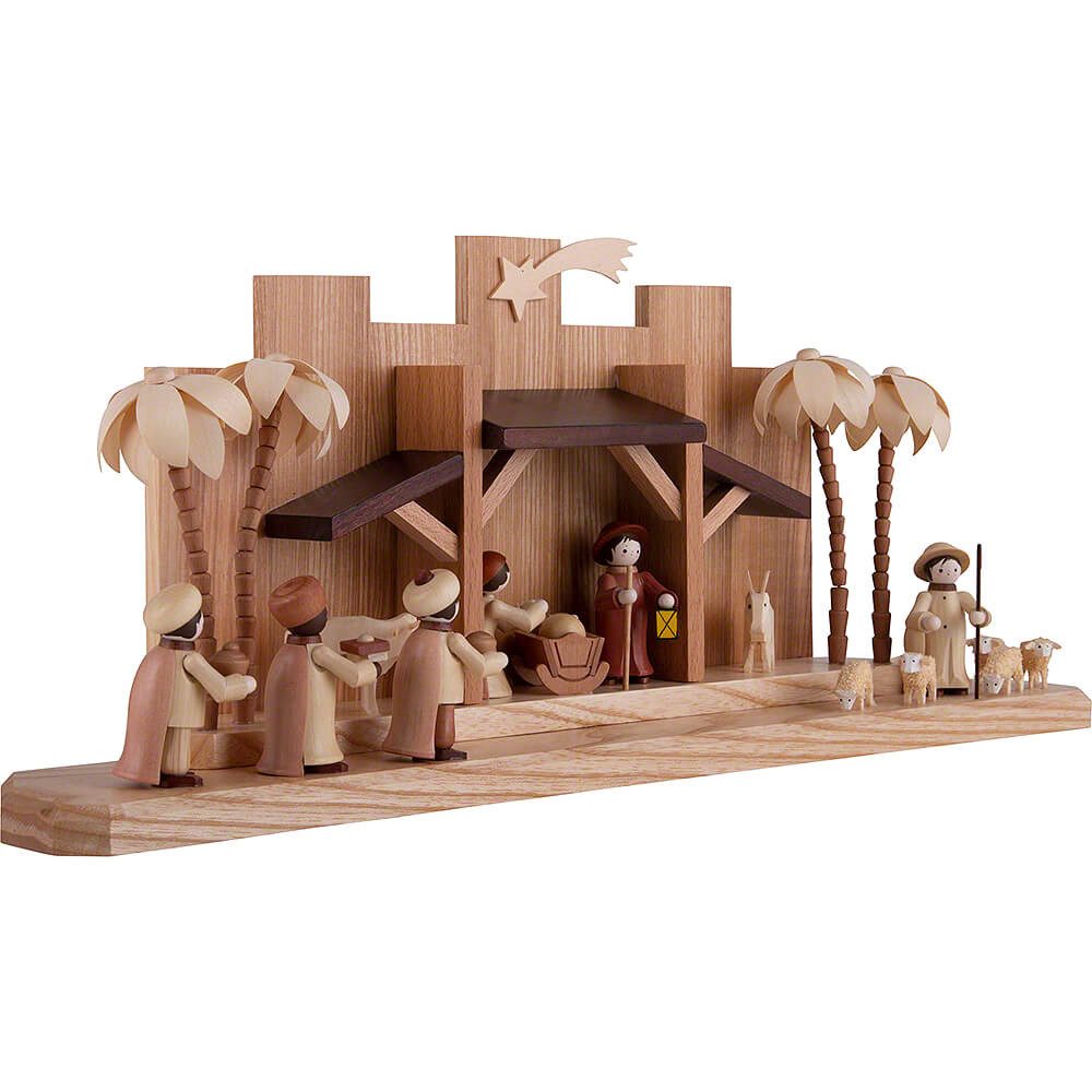 Volkskunstwerkstatt Romy Thiel Dekofigur Thiel-Figuren Krippe - natur (18cm) von Romy Thiel