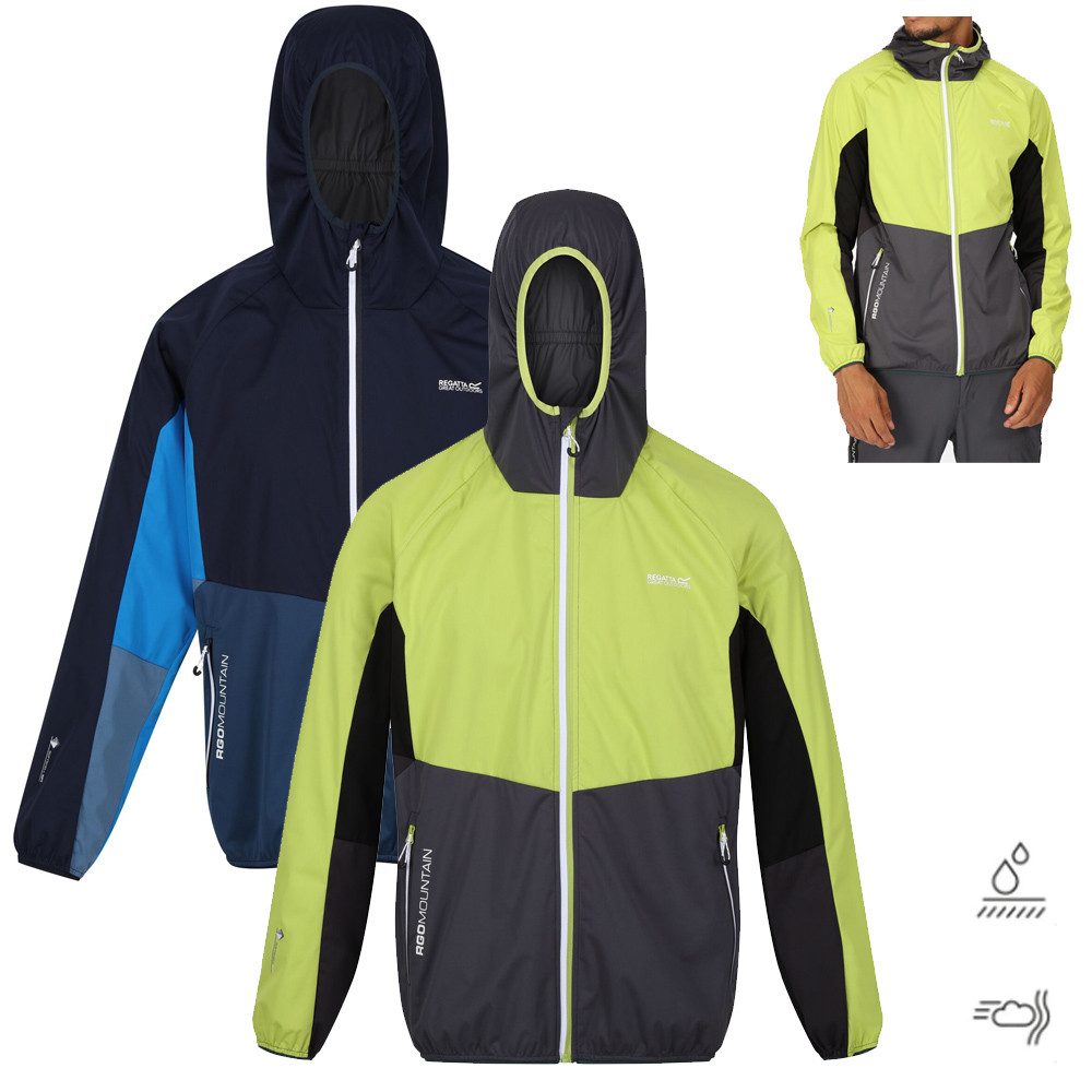 Hardshelljacke Regatta - funktionelle Extol Stretch Softshell Jacke mit Kapuze Tarvos