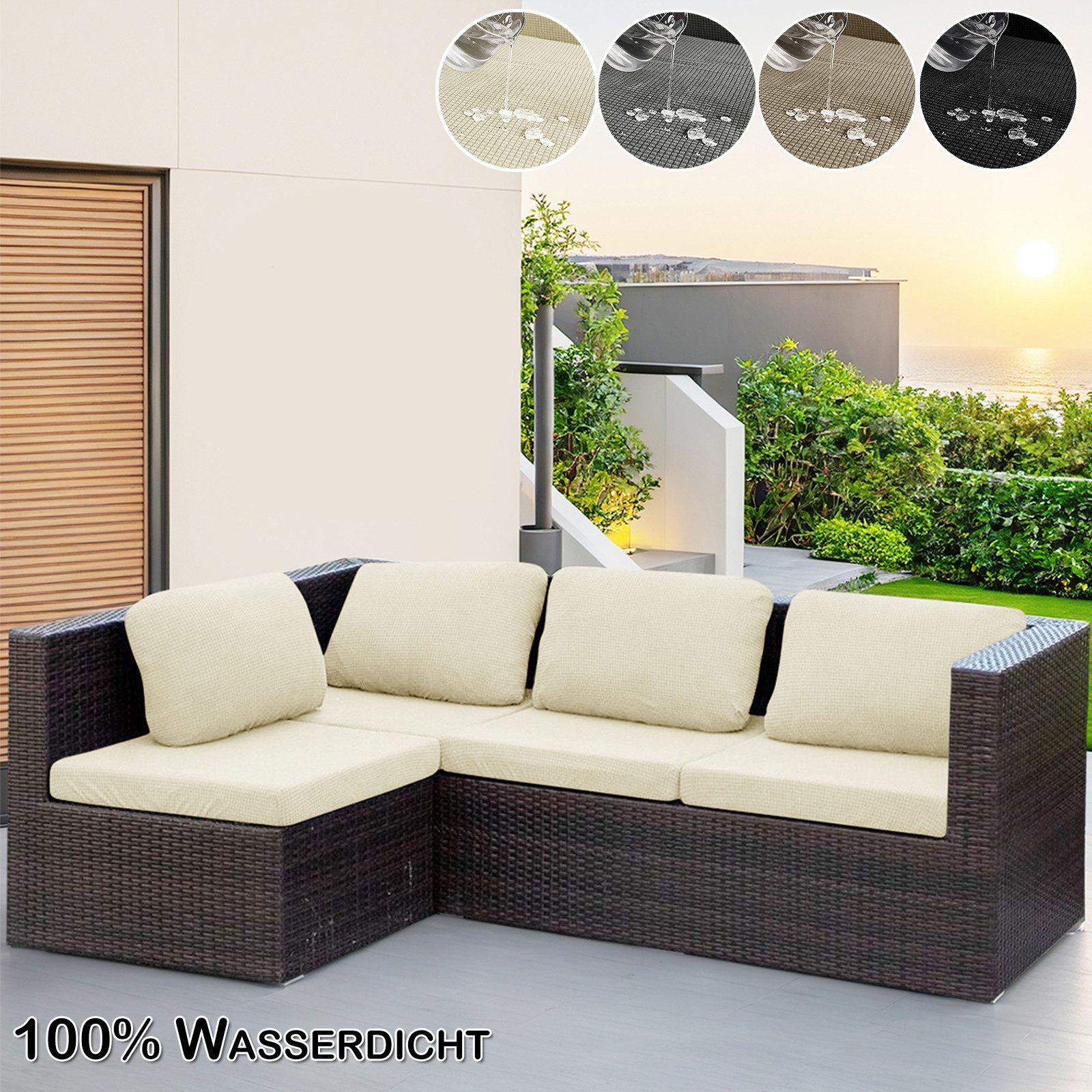 Jibenhome Sofahusse Sofa Sitzkissenbezug, Wasserdichte Stretch günstig online kaufen