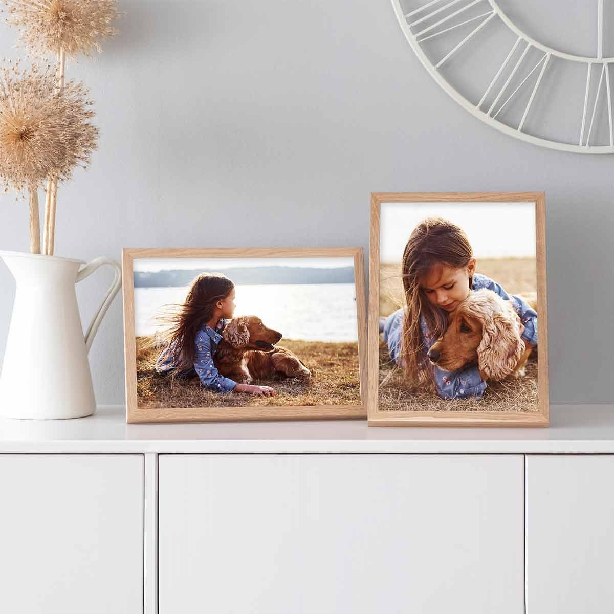 PHOTOLINI Bilderrahmen 2er Set Massivholz-Rahmen Modern günstig online kaufen
