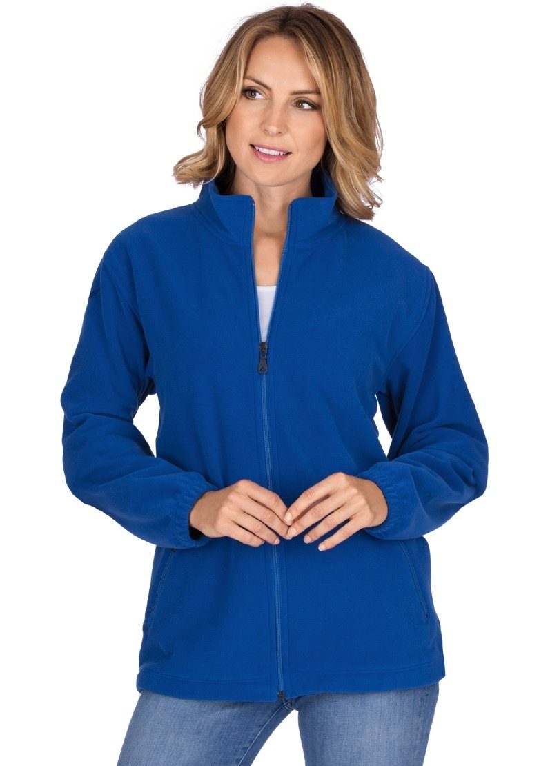 Trigema angeraut Fleecejacke TRIGEMA außen Fleece-Qualität, Fleecejacke, innen und