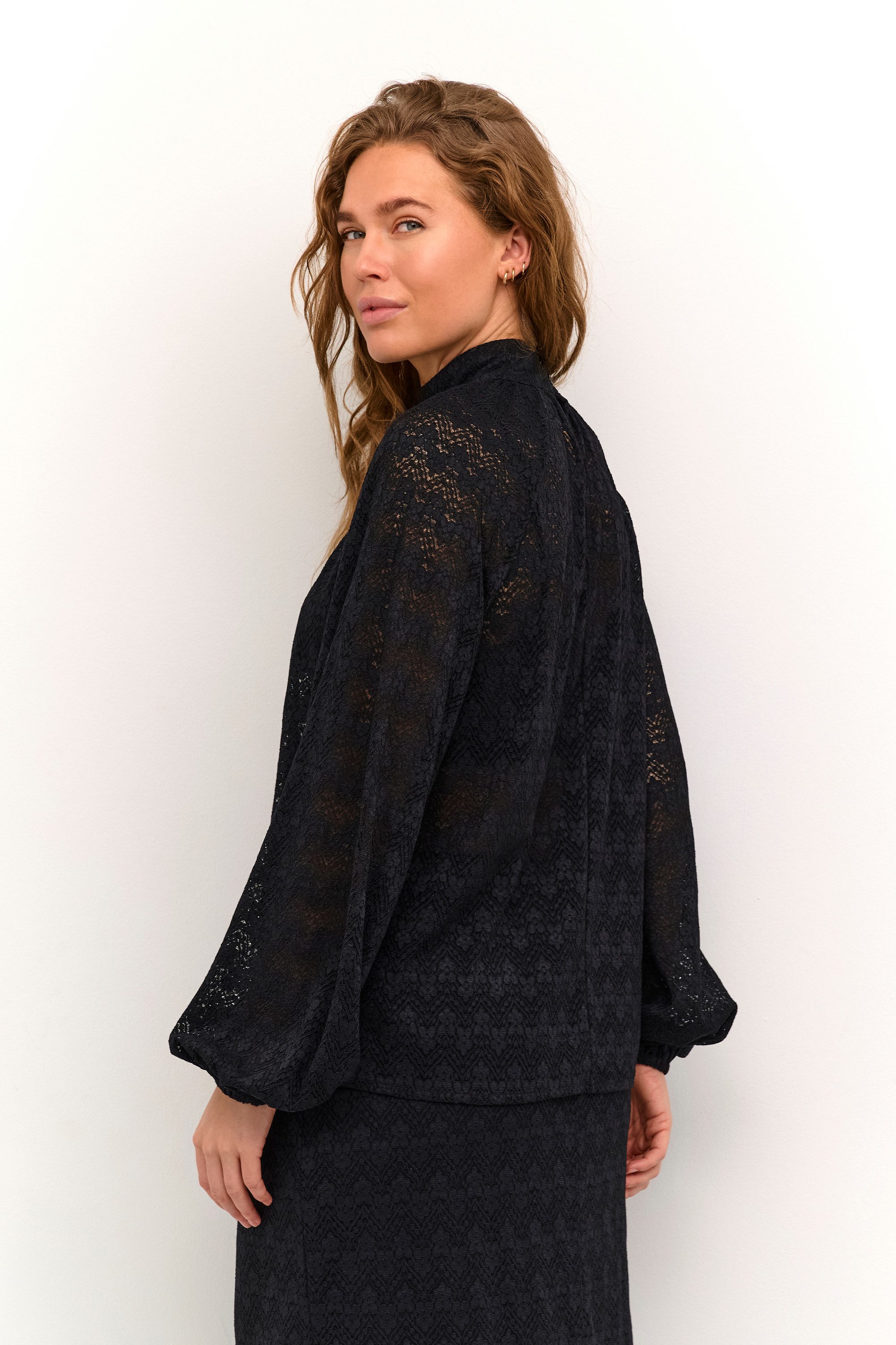 KAFFE Langarmbluse Langarm-Bluse KAsmilla