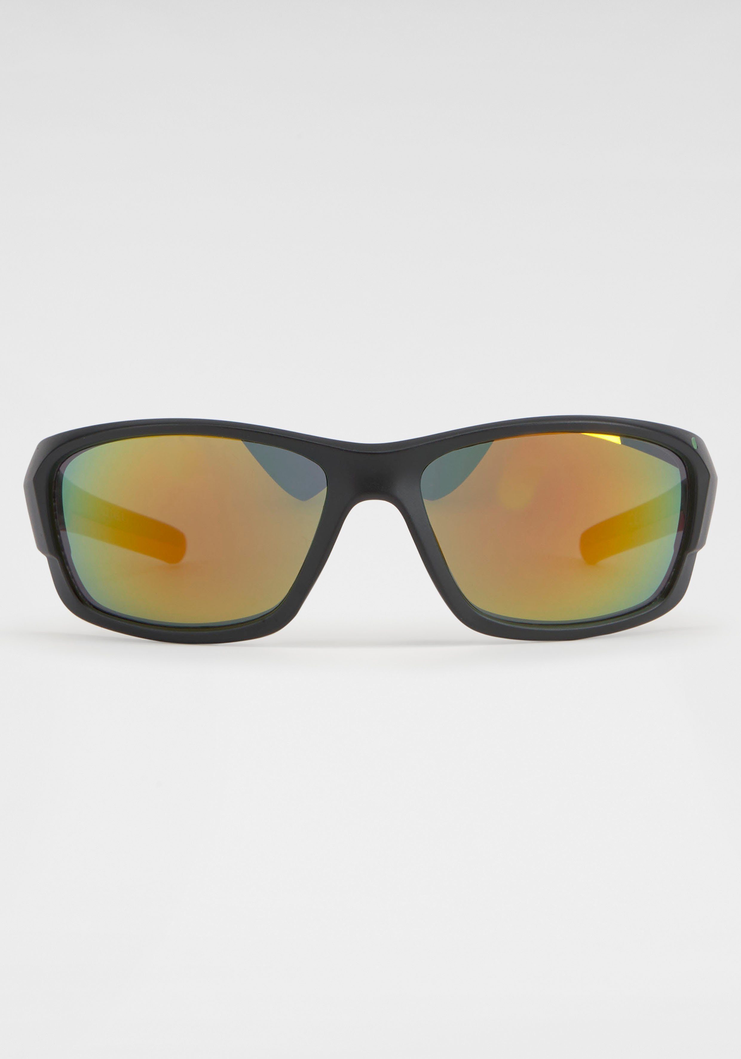 BACK IN BLACK Eyewear Sonnenbrille mit verspiegelten Gläsern | Sonnenbrillen