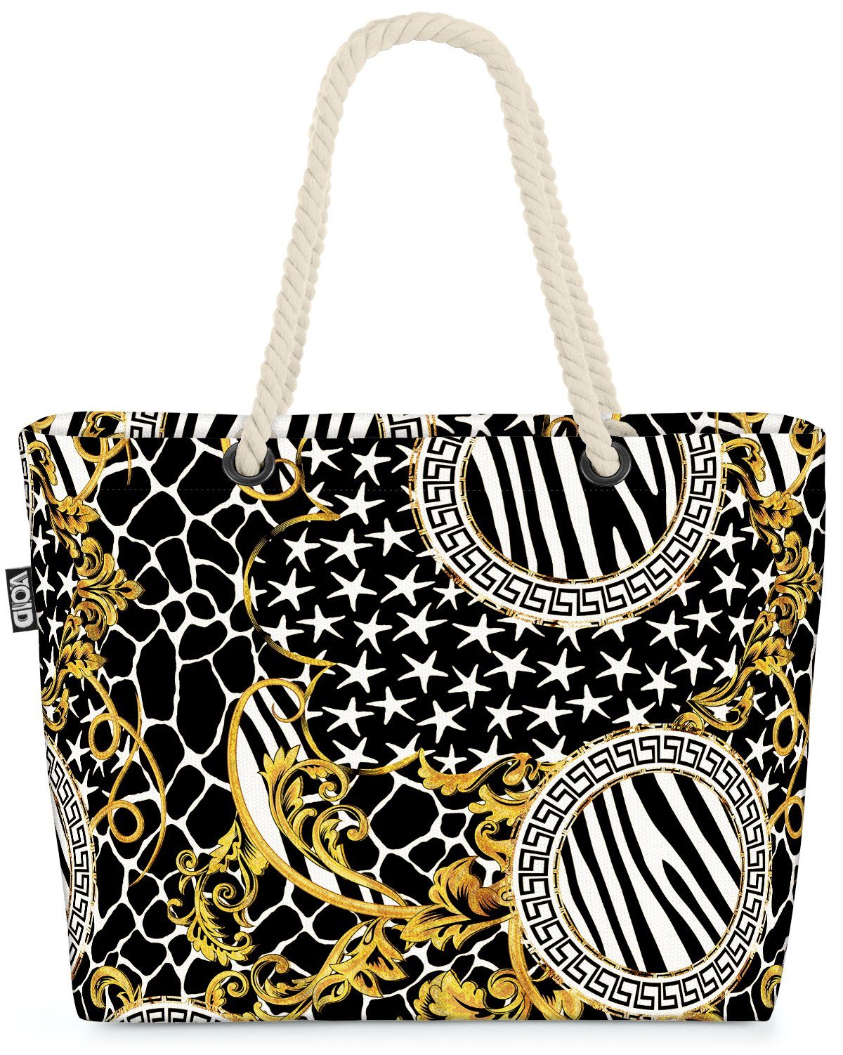 VOID Strandtasche (1-tlg), Barock Muster Antike Italien Sterne Design Muster Fashion griechenlan