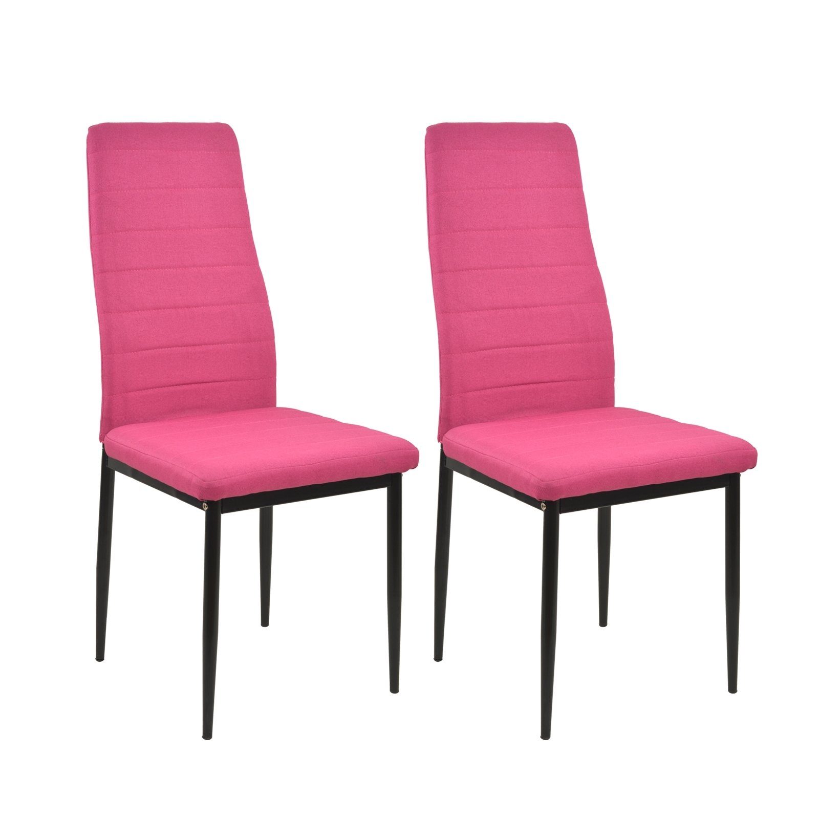 HTI-Living Esszimmerstuhl Esszimmerstuhl Pink 2er-Set 2 Stuhl Webstoff Memphis St), (Set