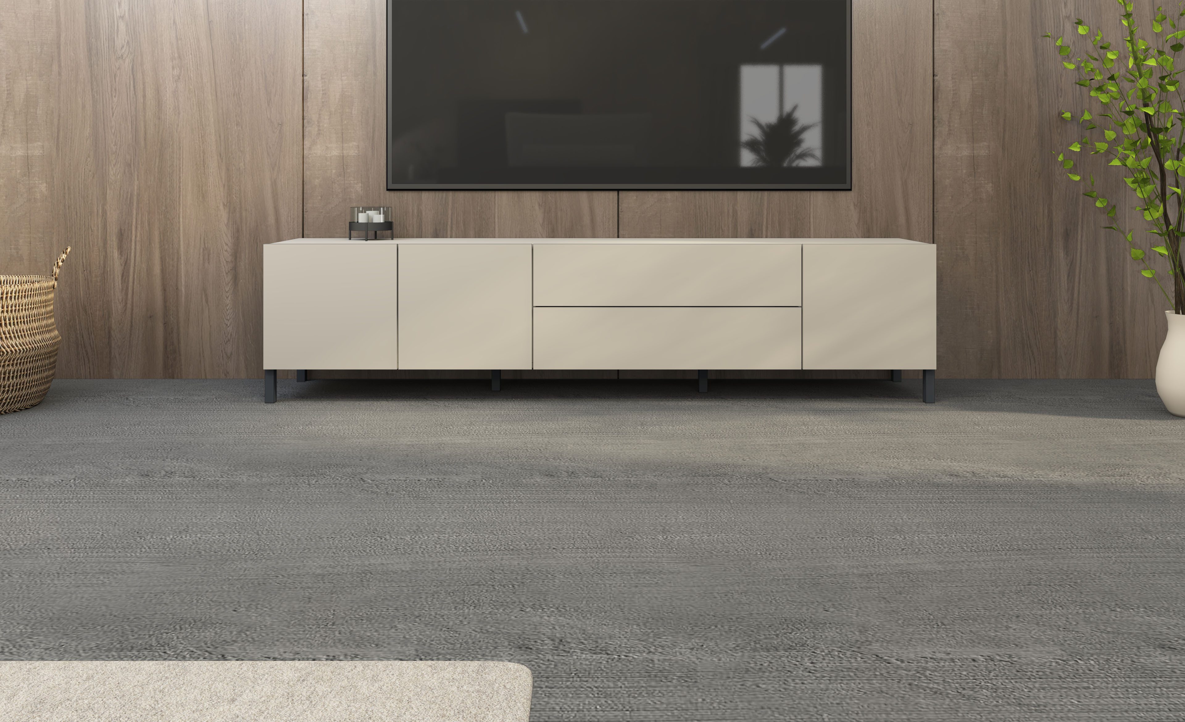 Lowboard Sophia, Tv-Schrank Breite 190 cm