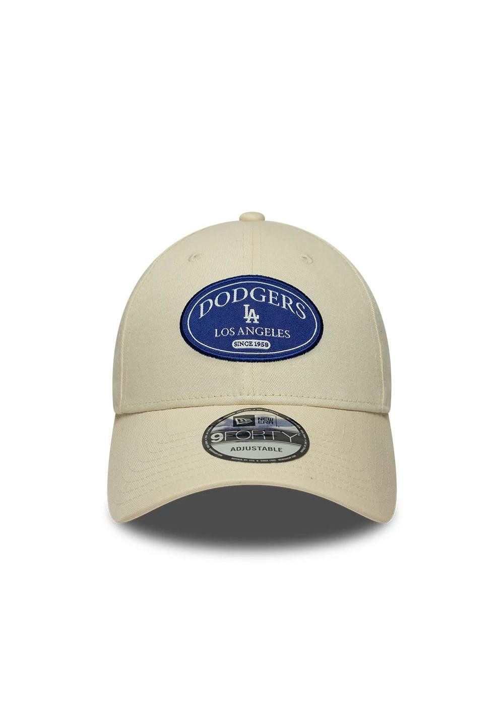 New Era Baseball Cap Los Angeles Dodgers Patch 9Forty Adjustable Cap New Era Beige (1-St)