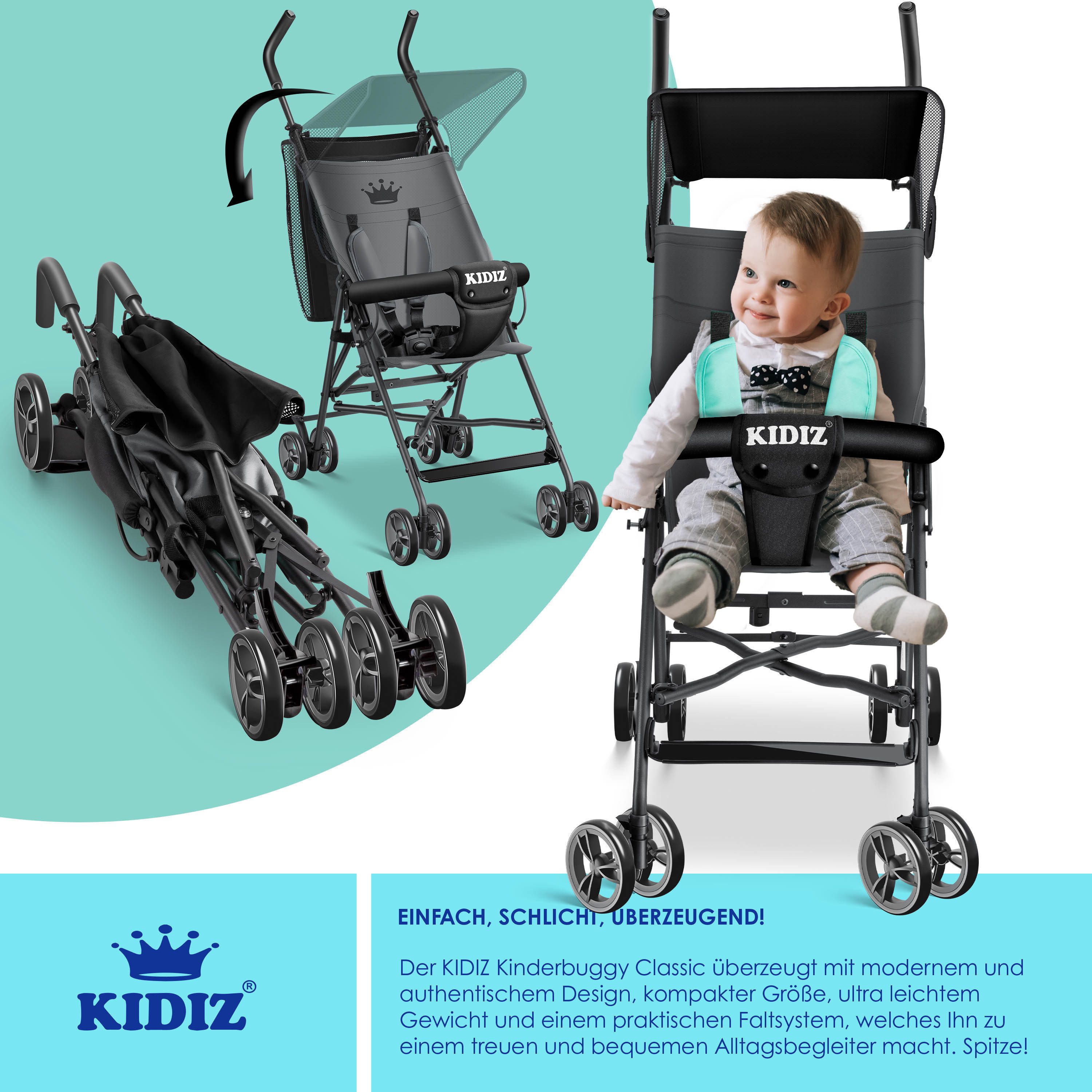 KIDIZ Kombi-Kinderwagen, Kinderwagen CITY Buggy Kinderbuggy klappbar Sportwagen Faltbar