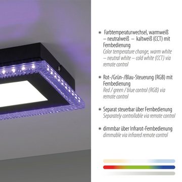 JUST LIGHT LED Deckenleuchte ACRI, LED fest integriert, warmweiß - kaltweiß