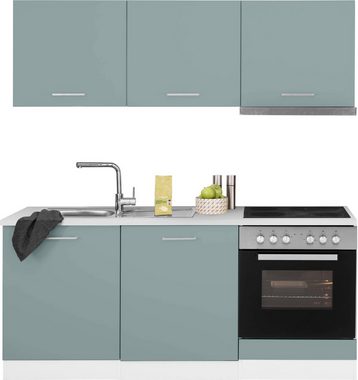 HELD MÖBEL Küchenzeile Visby, mit E-Geräten, Breite 180 cm, inkl. Geschirrspülmaschine