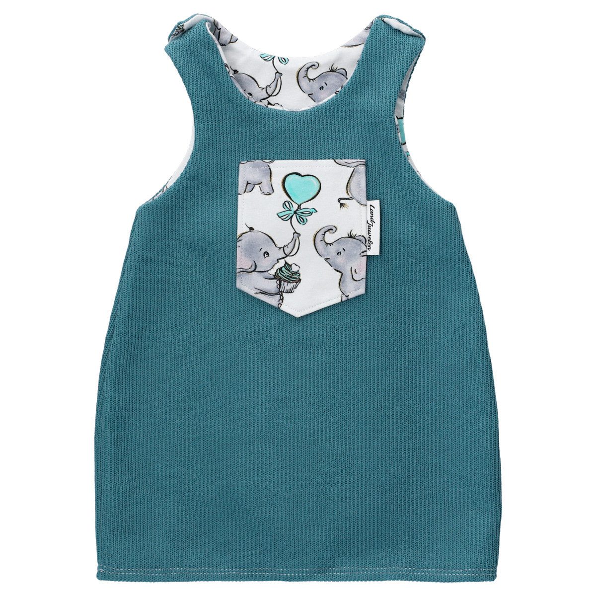 Jerseykleid Handmade Elefant Mädchen