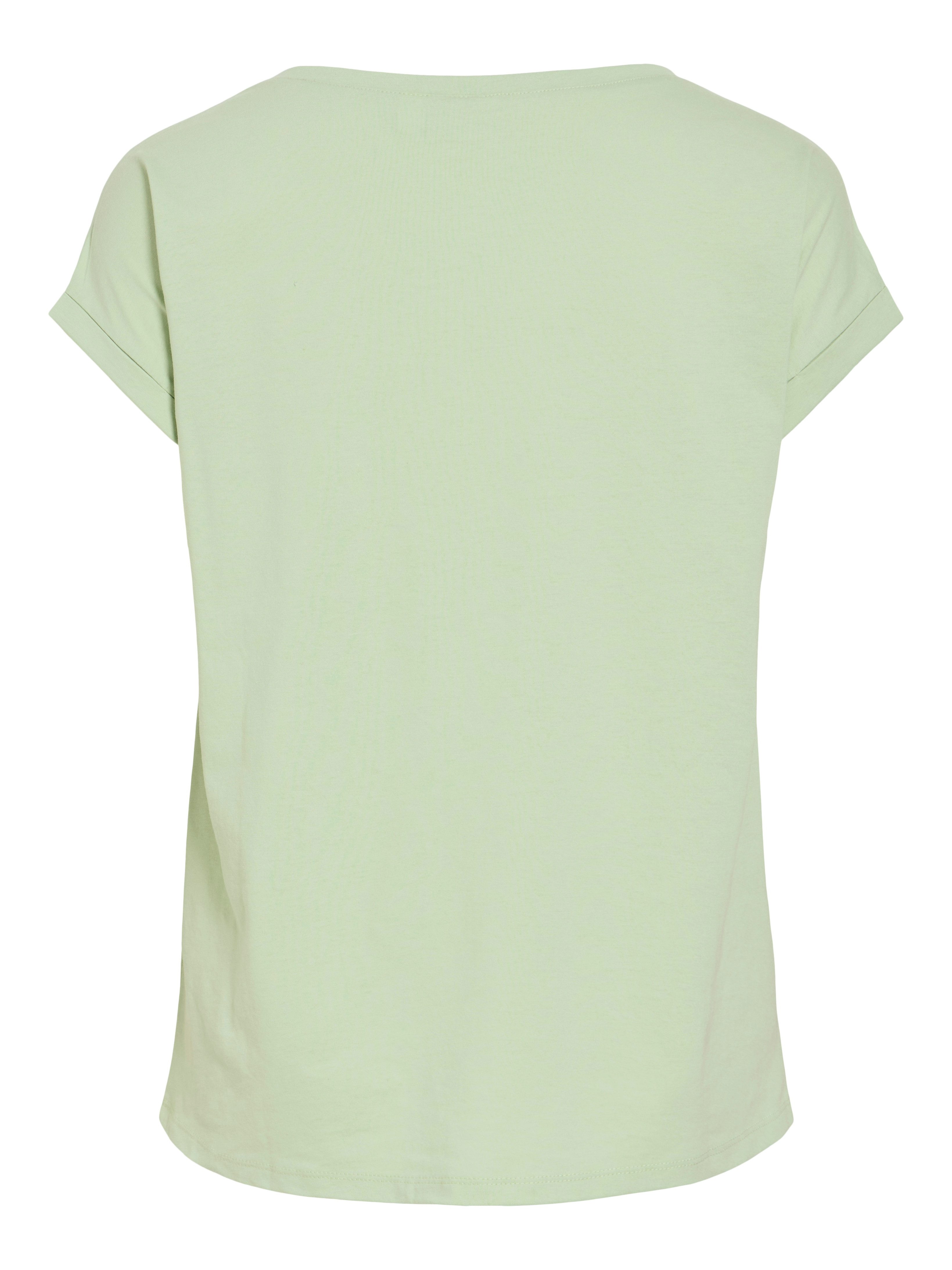 Vila Rundhalsshirt VIDREAMERS NEW PURE T-SHIRT/SU-NOOS Baumwollmischung, regular fit