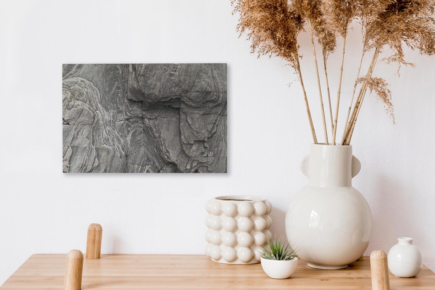 Felsen Leinwandbilder, Leinwandbild OneMillionCanvasses® St), cm (1 30x20 Aufhängefertig, - Natur, - Wanddeko, Steine Wandbild