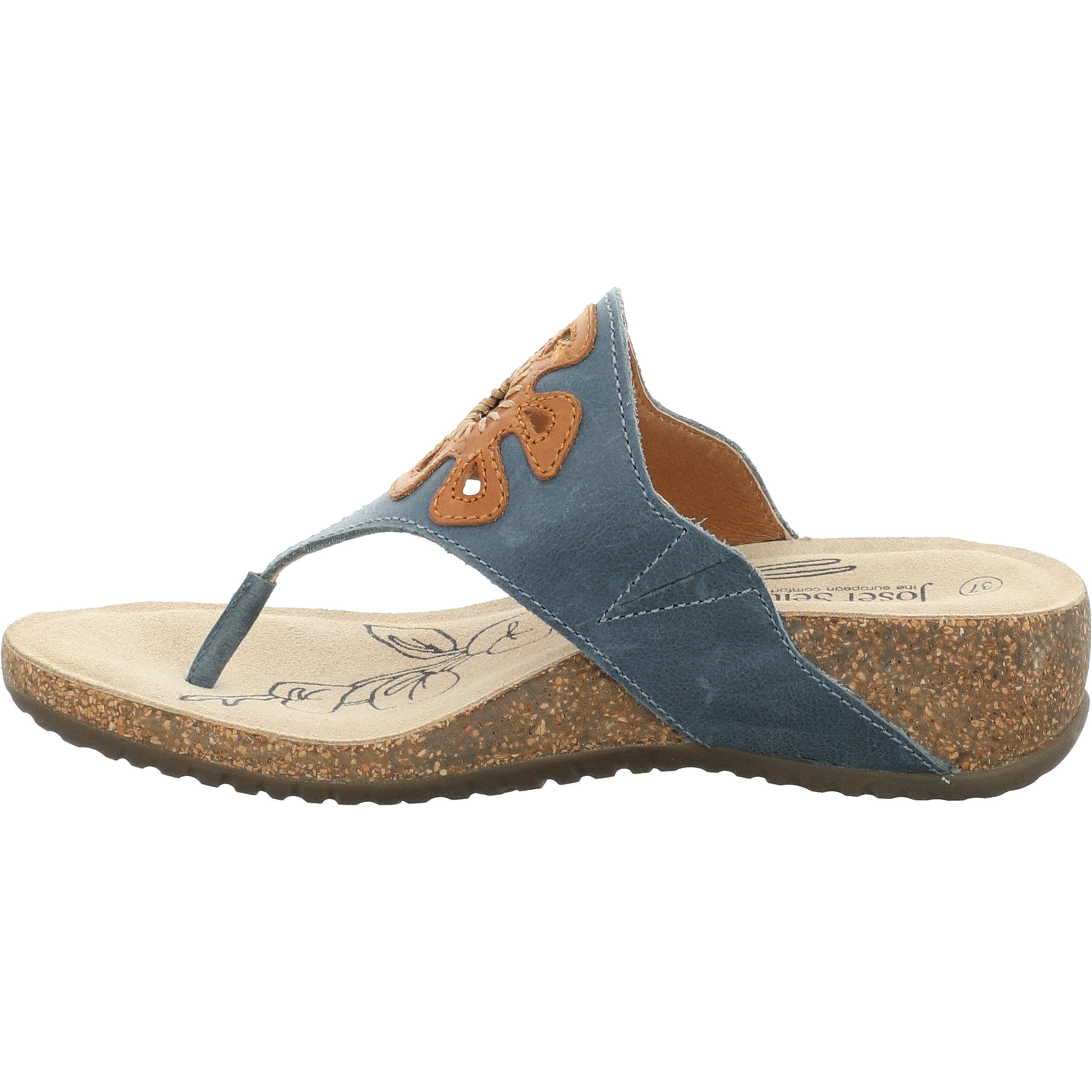 Josef Seibel Natalya 09,blau Zehentrenner