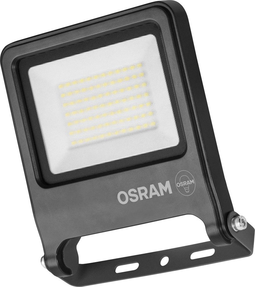 Osram Außen-Wandleuchte Osram Außenleuchte ENDURA Flood 50W PCR dunkelgrau, Inkl. Leuchtmittel, Nicht dimmbar ohne Bewegungsmelder