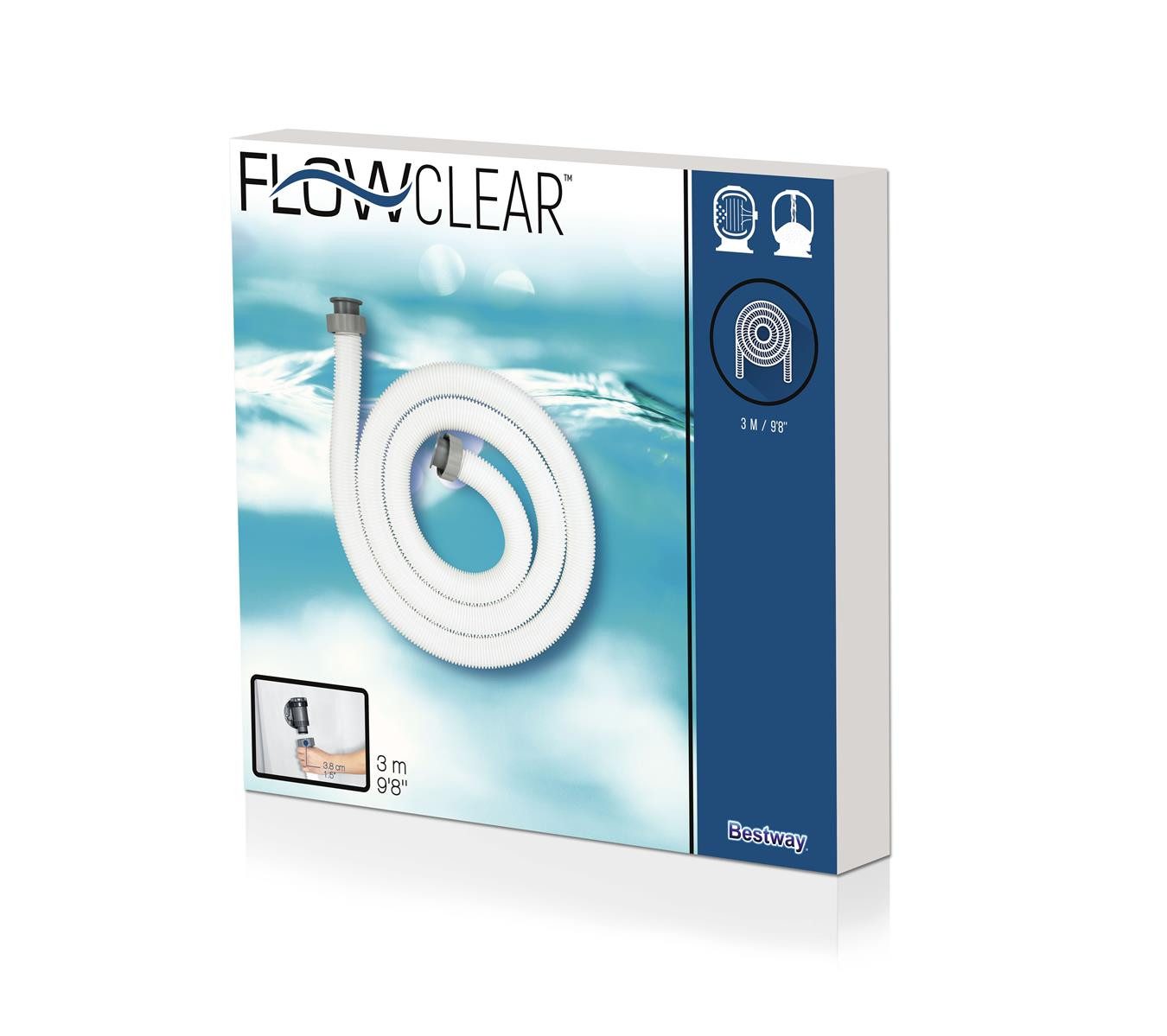 BESTWAY Poolschlauch Bestway 58368 - Flowclear Universal - 38 mm- Poolschlauch 300 cm