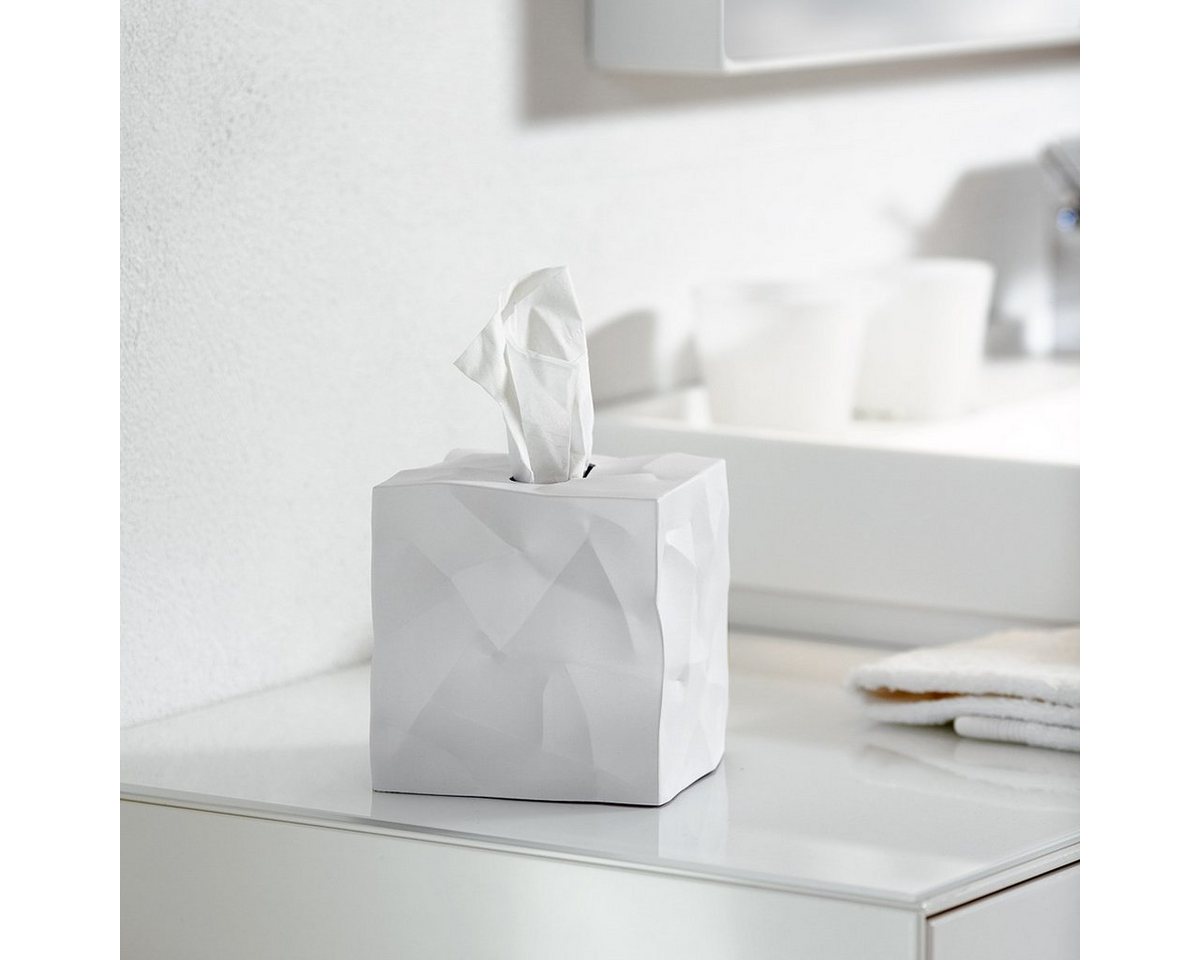Thumbnail - Klein & More Aufbewahrungsbox Essey Papiertücher-Box WIPY CUBE weiß