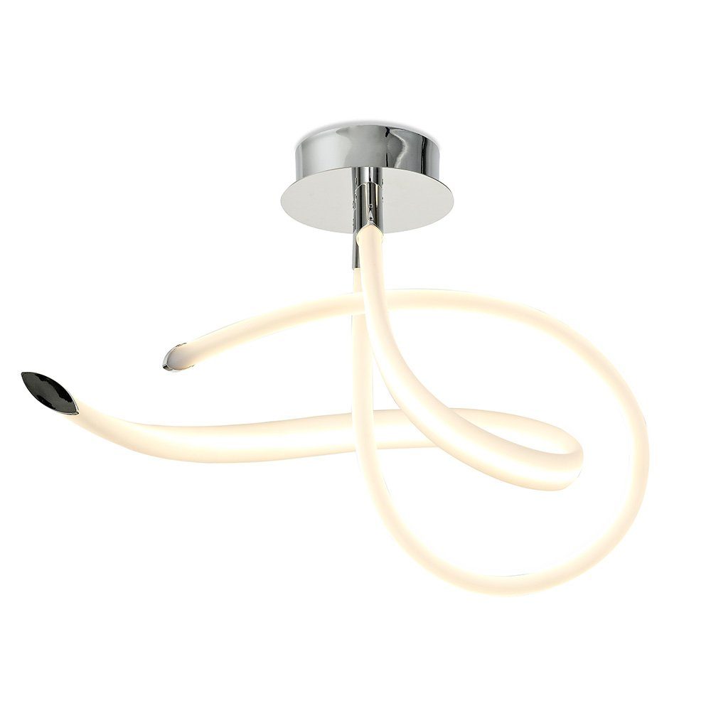 Mantra Deckenleuchte LED-Deckenlampe Armonia Curl Weiß/Chrom Weiß.Chrom