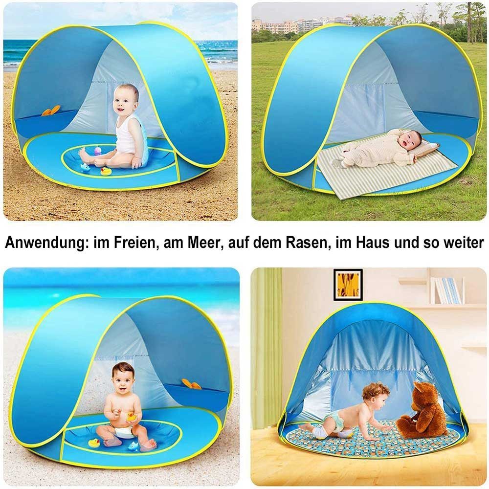 BTTO Strandmuschel Baby Strandmuschel Strandzelt Pop-up Baby Strand Zelt, Sun Shade Shelter für Kleinkinder, Tragbare