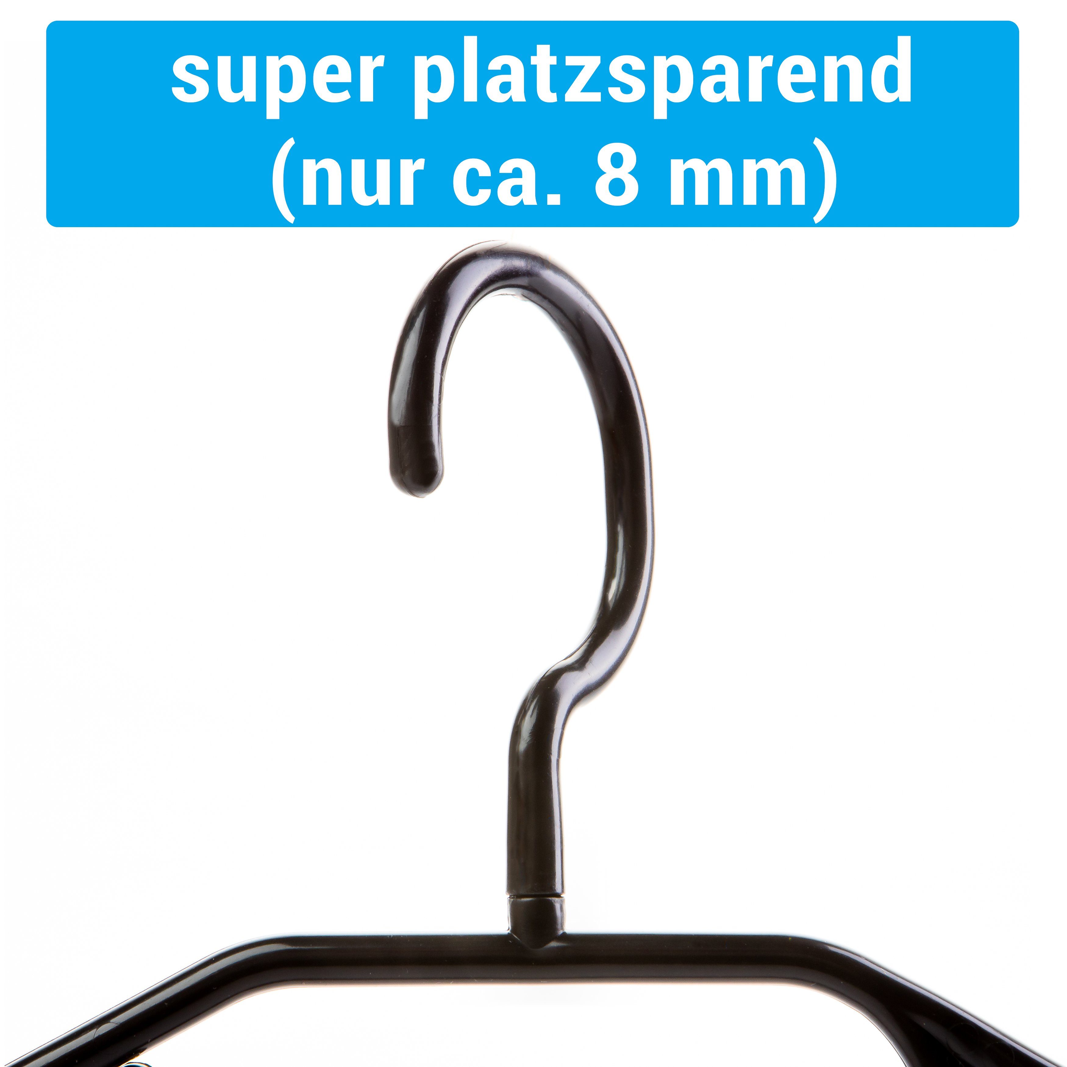 Centi Kleiderbügel 100 Kunststoff Kleiderbügel Schwarz günstig online kaufen