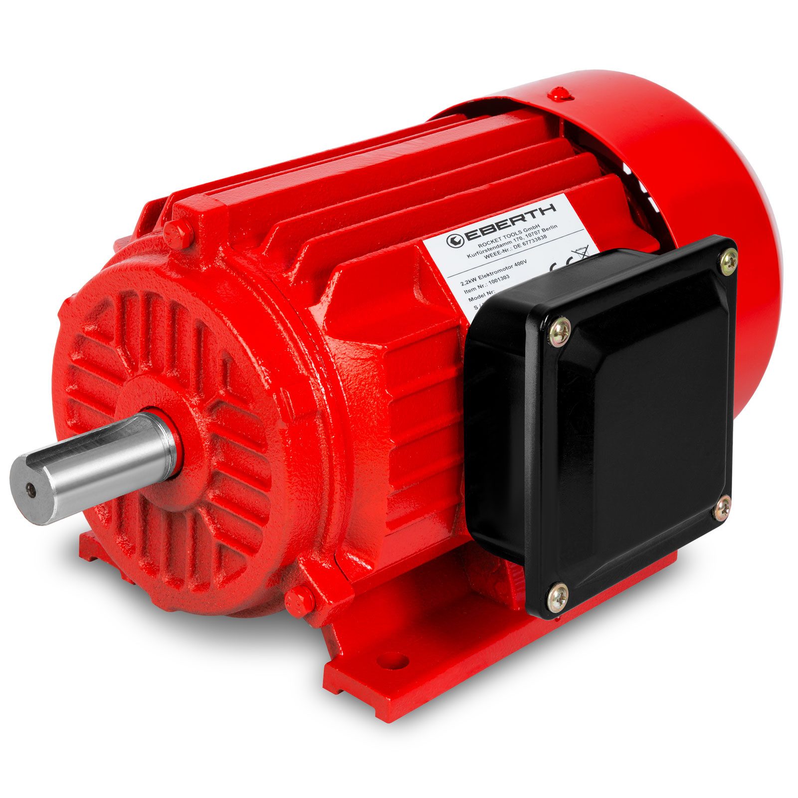 Rollladenmotor Elektromotor 400V mit 2,2 kW Leistung, Drehstrommotor aus Aluminium