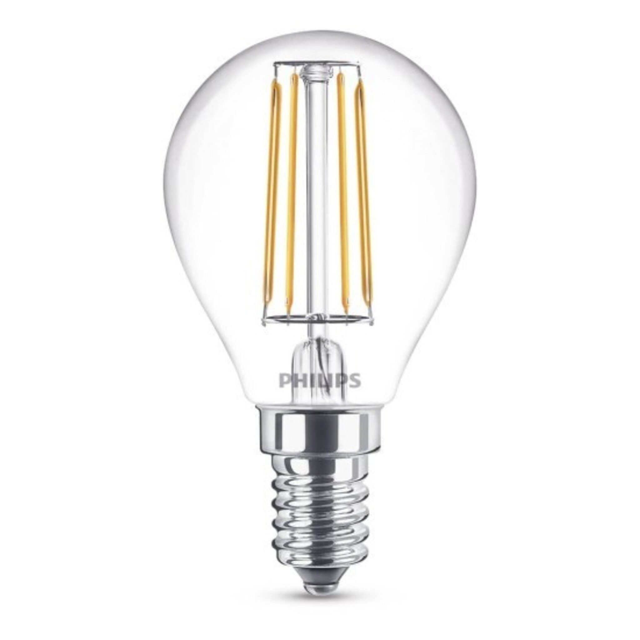 Philips Lighting LED-Leuchtmittel Philips E14 LED Tropfen Filament 4,3W warmweiss
