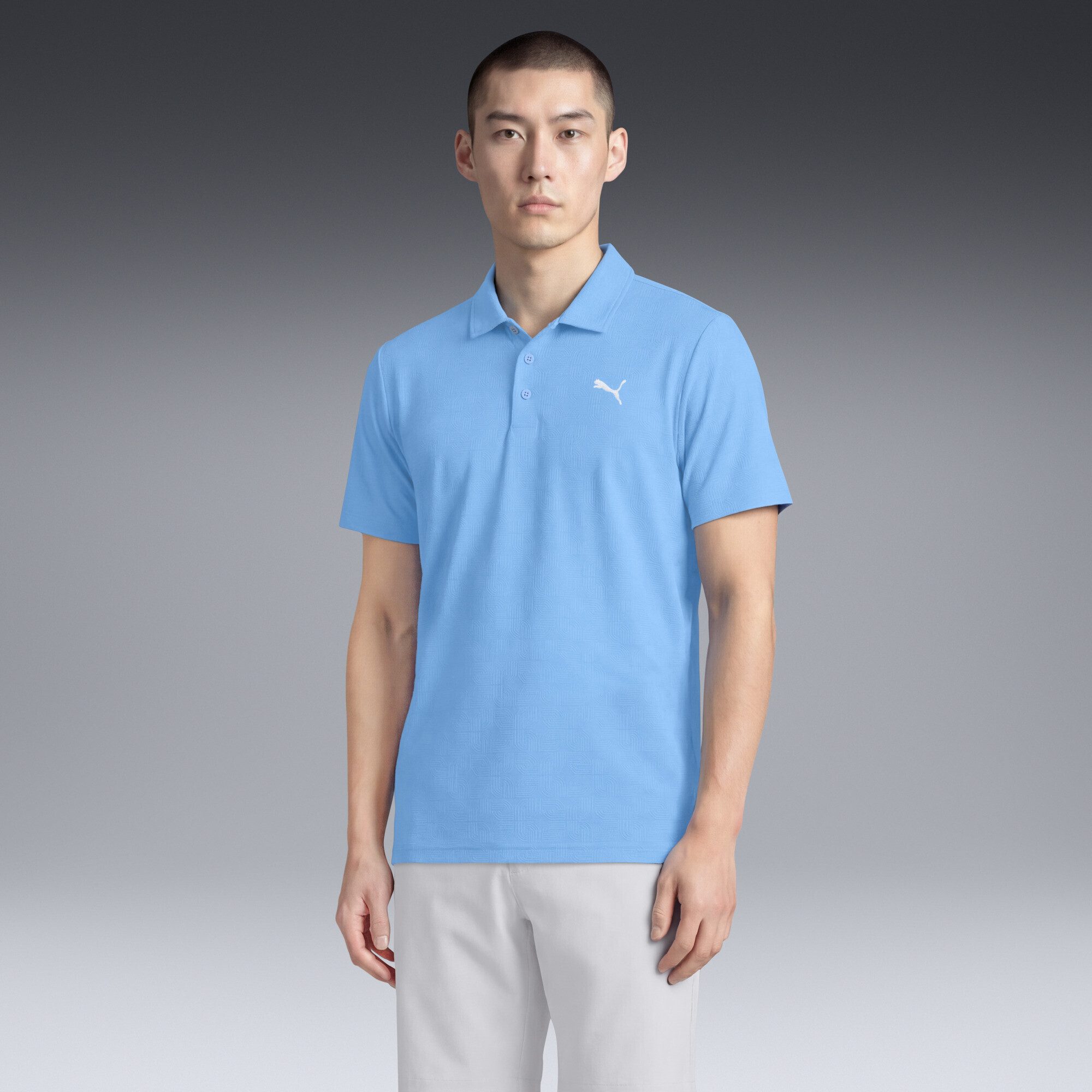 PUMA Poloshirt MATTR Deco Jacquard Golfpolo Herren