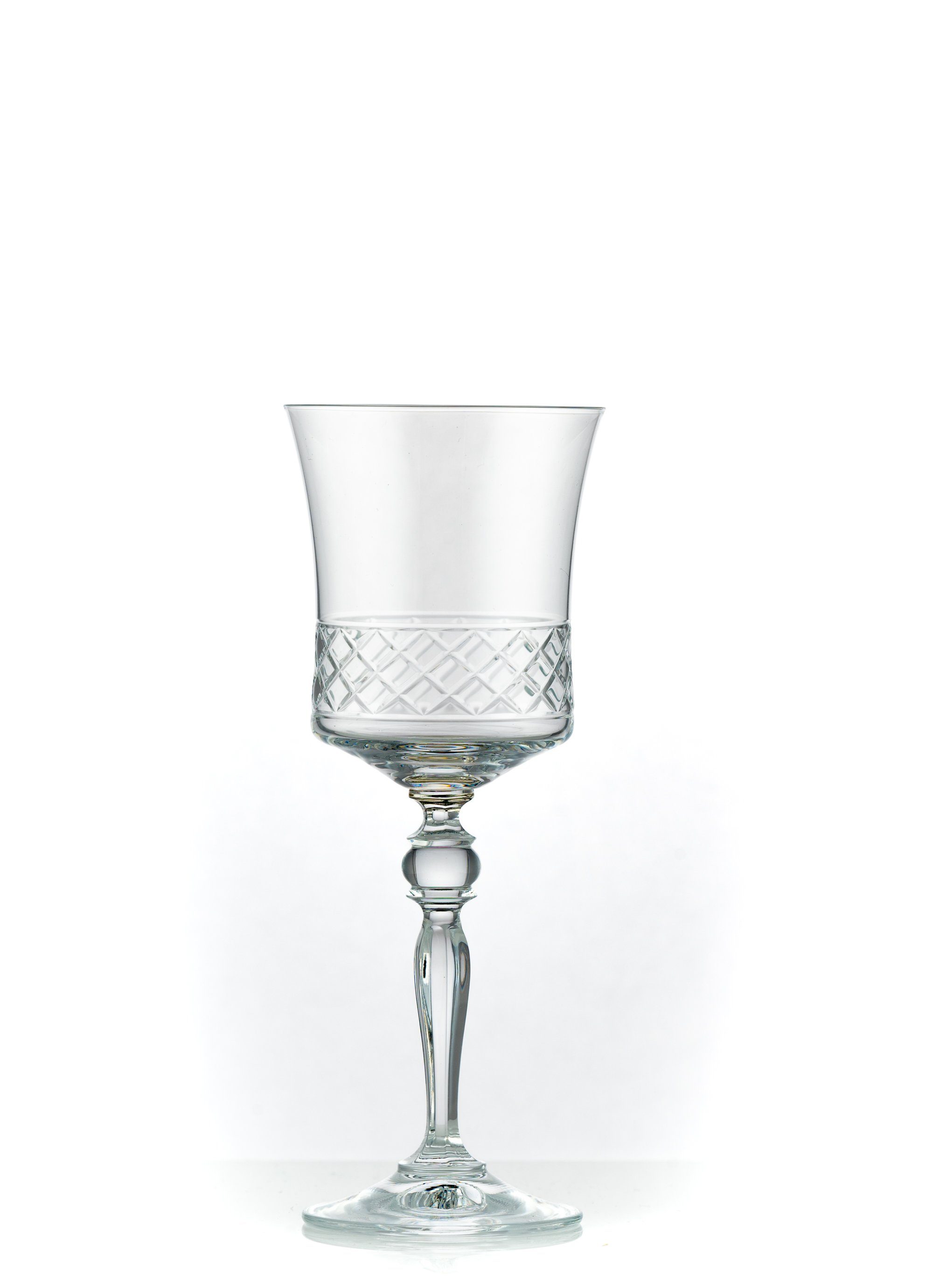 Crystalex Weinglas Grace geschliffen 250 ml 6er Set, Bleikristall,  poliertem Schliff