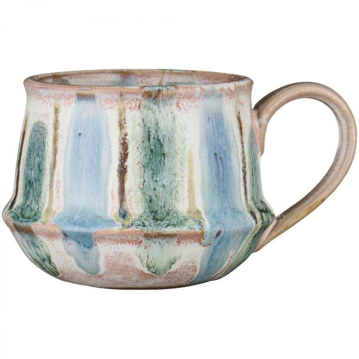 Ib Laursen Tasse Ib Laursen Tasse mit Henkel Kalmar Staubig Blaue Streifen