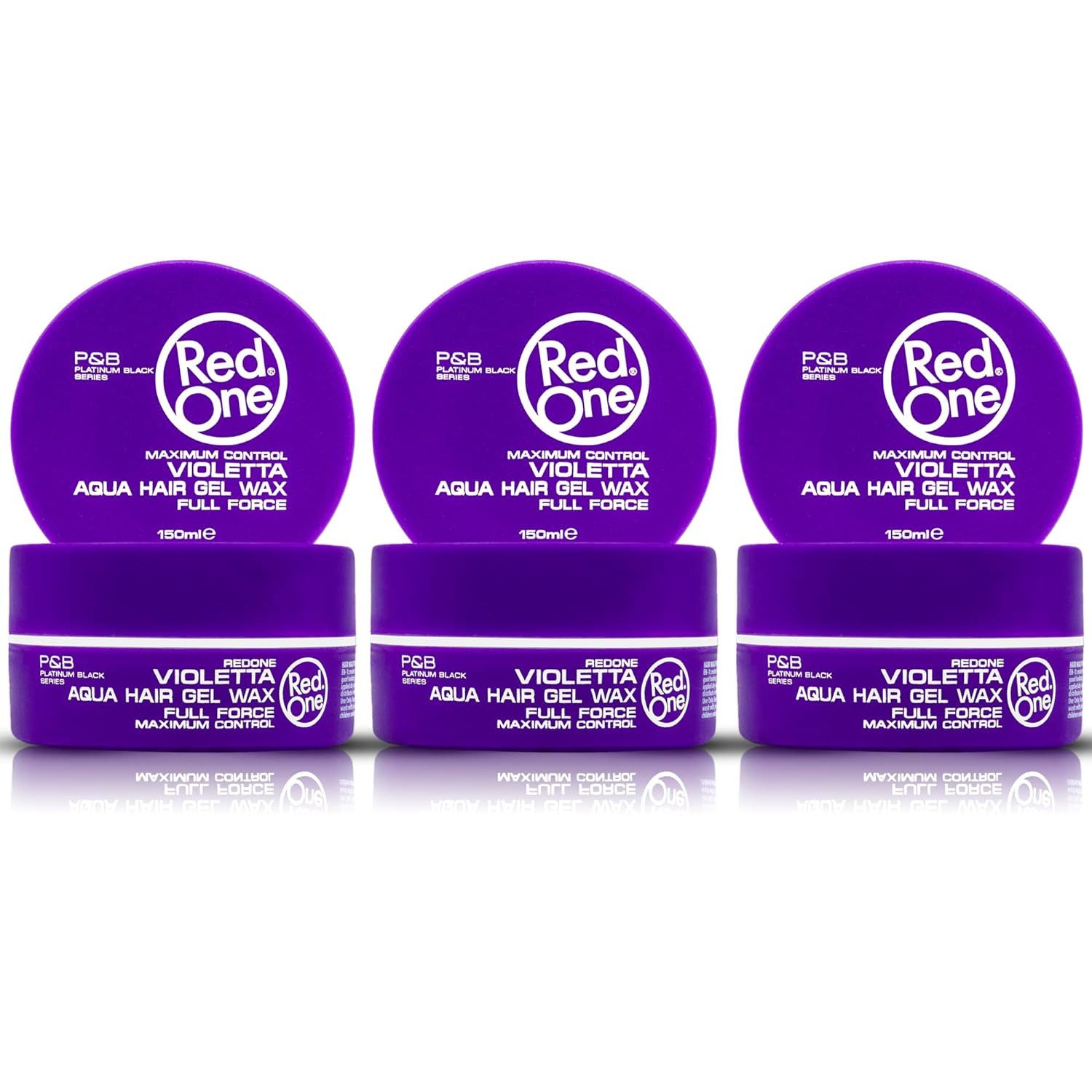 RedOne Haarwachs Haarwachs Styling Wax 150ml Violetta, 3-tlg.