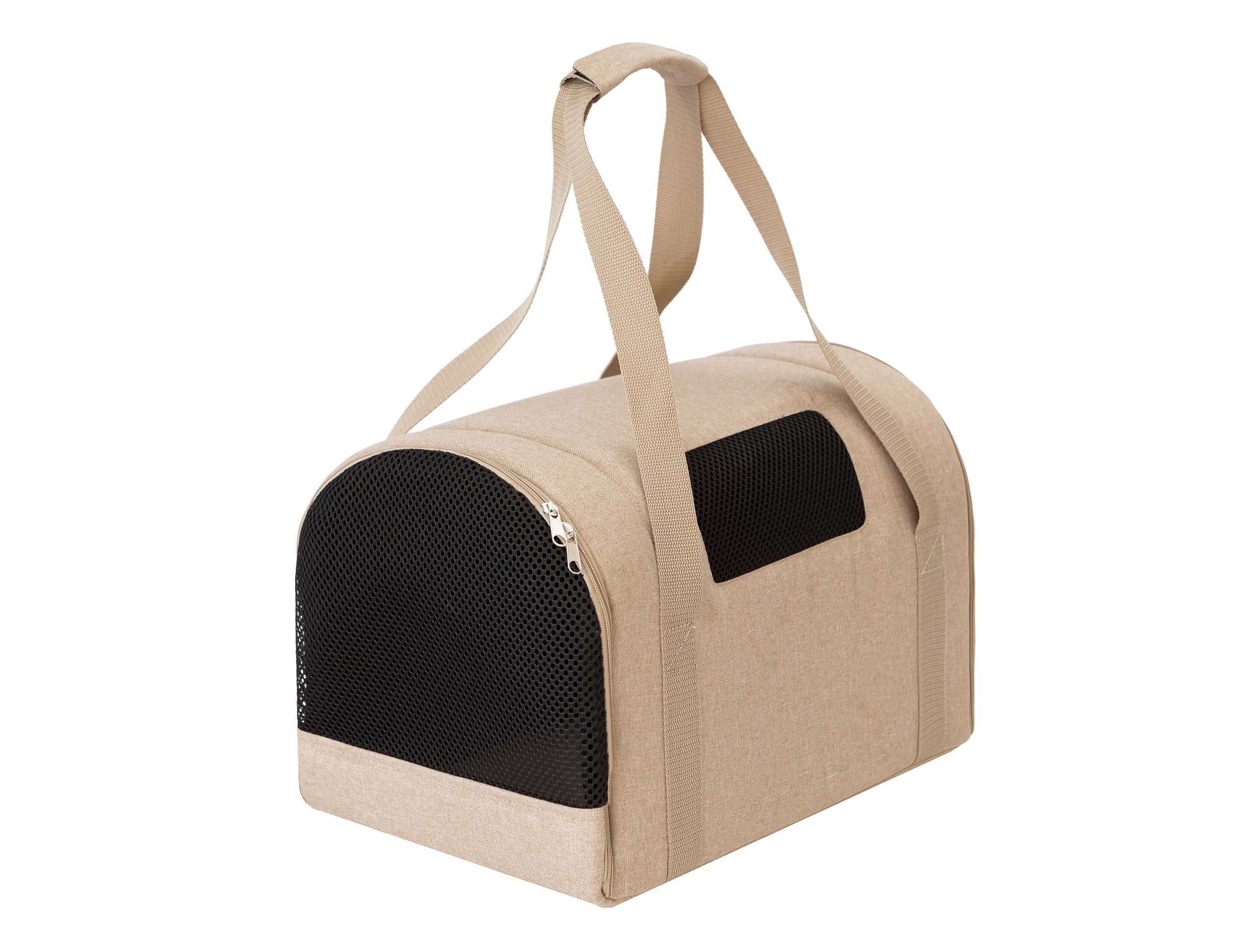 Hobbydog Hunde-Transportbox TUBE faltbare Transporttasche für Haustiere bis 12 kg, Hunde, Katzen und kleine Haustiere, mit Netzfenstern und Seitentasche