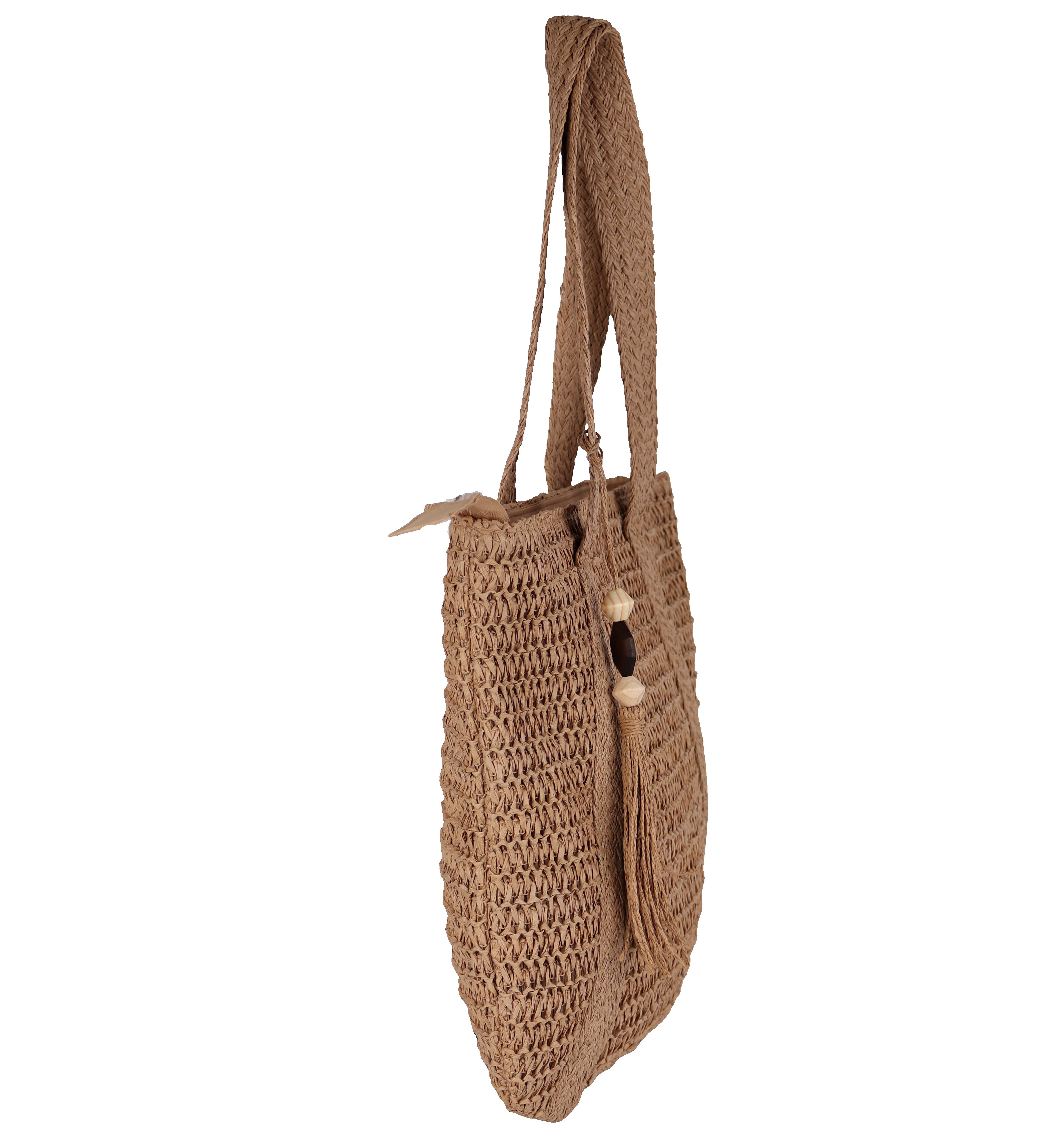 MIRROSI Strandtasche aus Papierstroh, Der perfekte Begleiter für Sommer & U günstig online kaufen