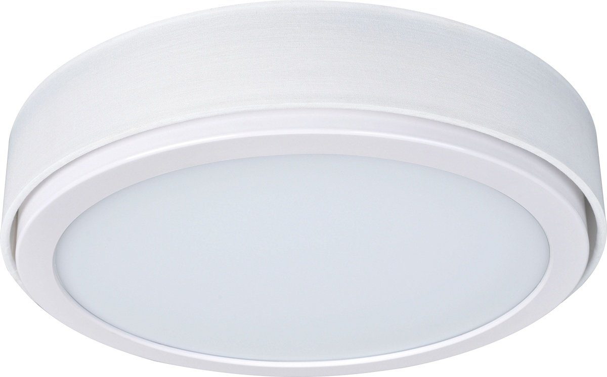 MeLiTec LED Deckenleuchte bis Wandlampe weiß warmweiß D85-1, LED, Schirm, Lumen, rund, Wandleuchte, Deckenleuchte, kaltweiß, 900 mit