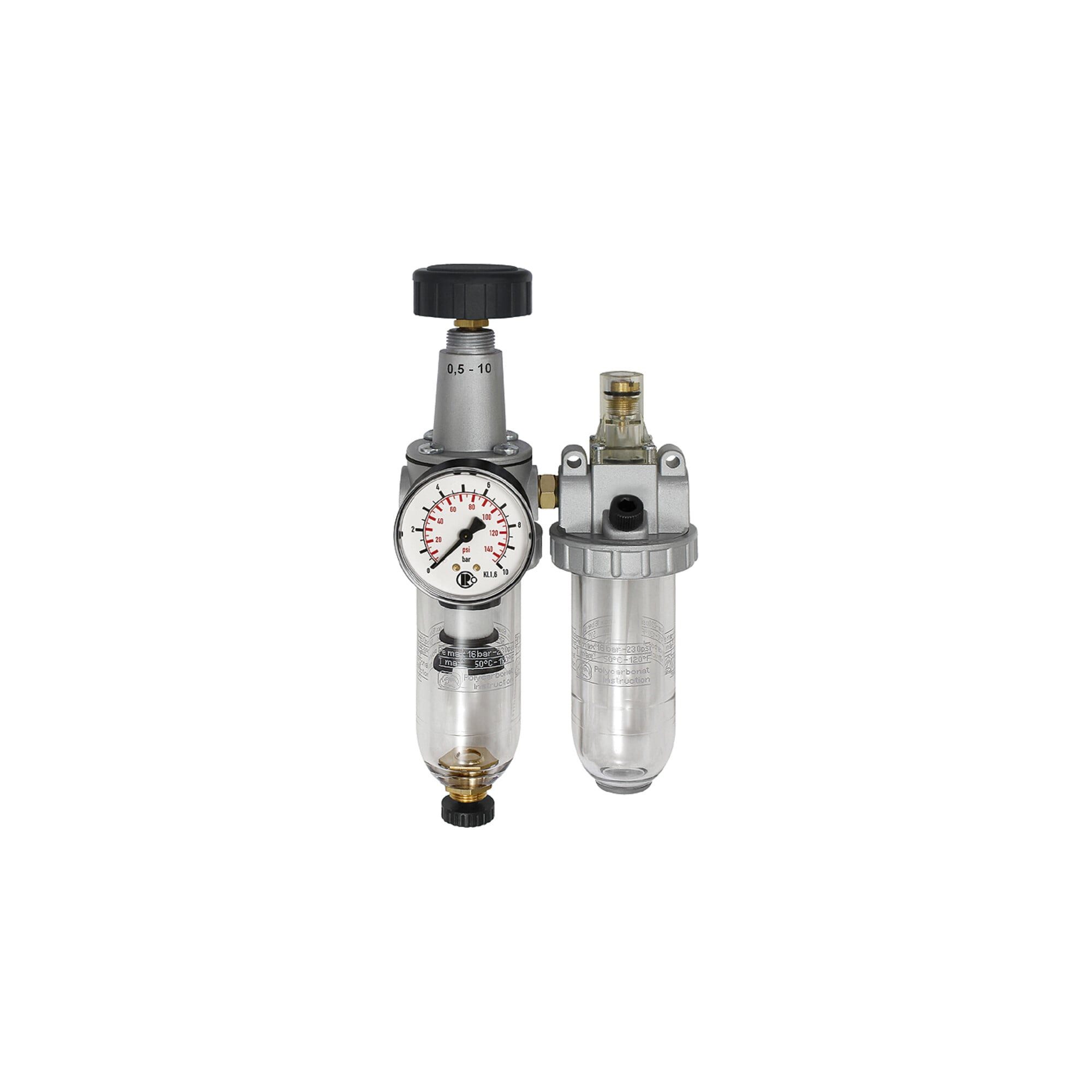 RIEGLER Druckminderer Riegler Wartungseinheit 2-tlg. »Standard«, mit PC-Behälter, BG 1, G 1
