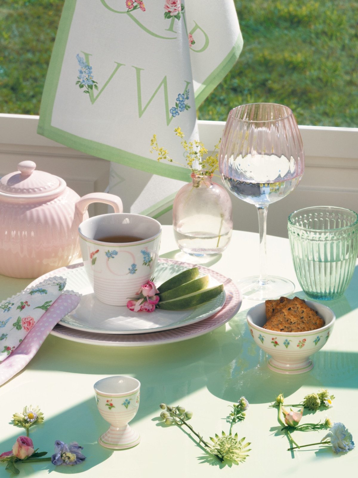 Greengate Weinglas Alice Weinglas clear 23cm, Glas