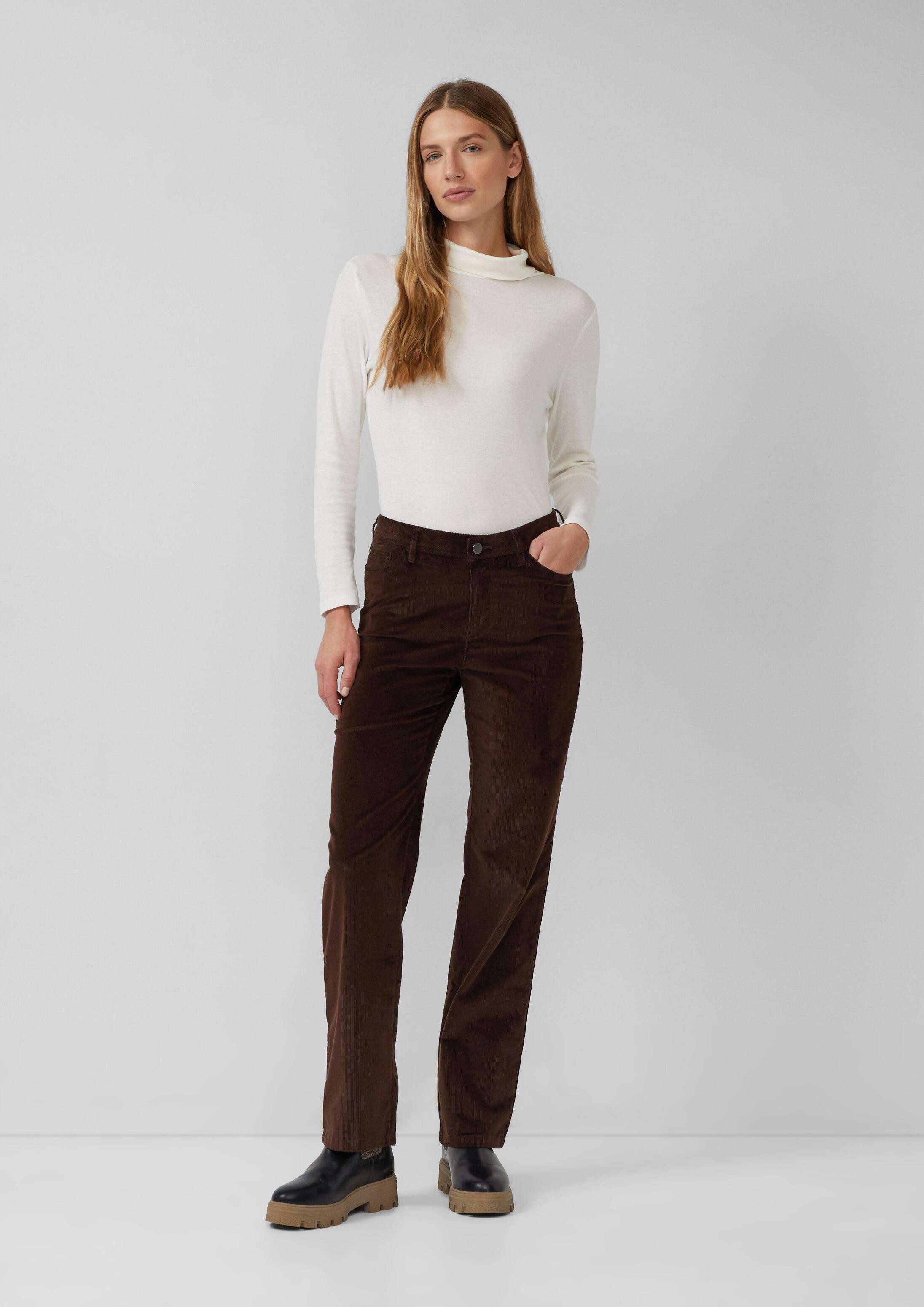 s.Oliver Chinos Hose Cordhose / Regular Fit / Mid Rise / Straight Leg