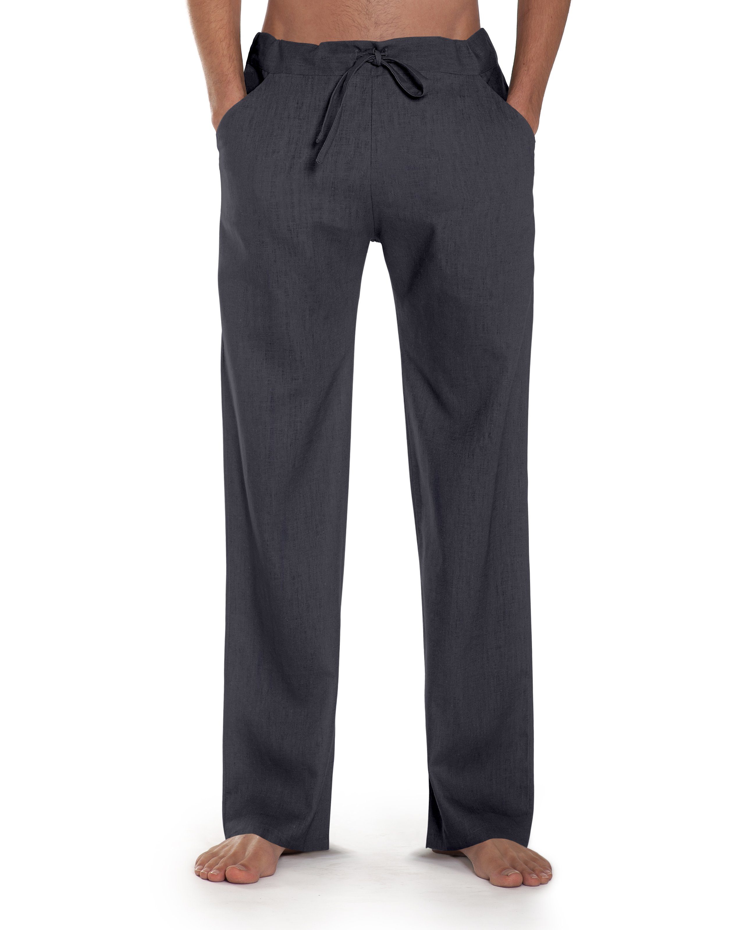 Essential-Slim SCHAZAD Leinenhose anthrazit