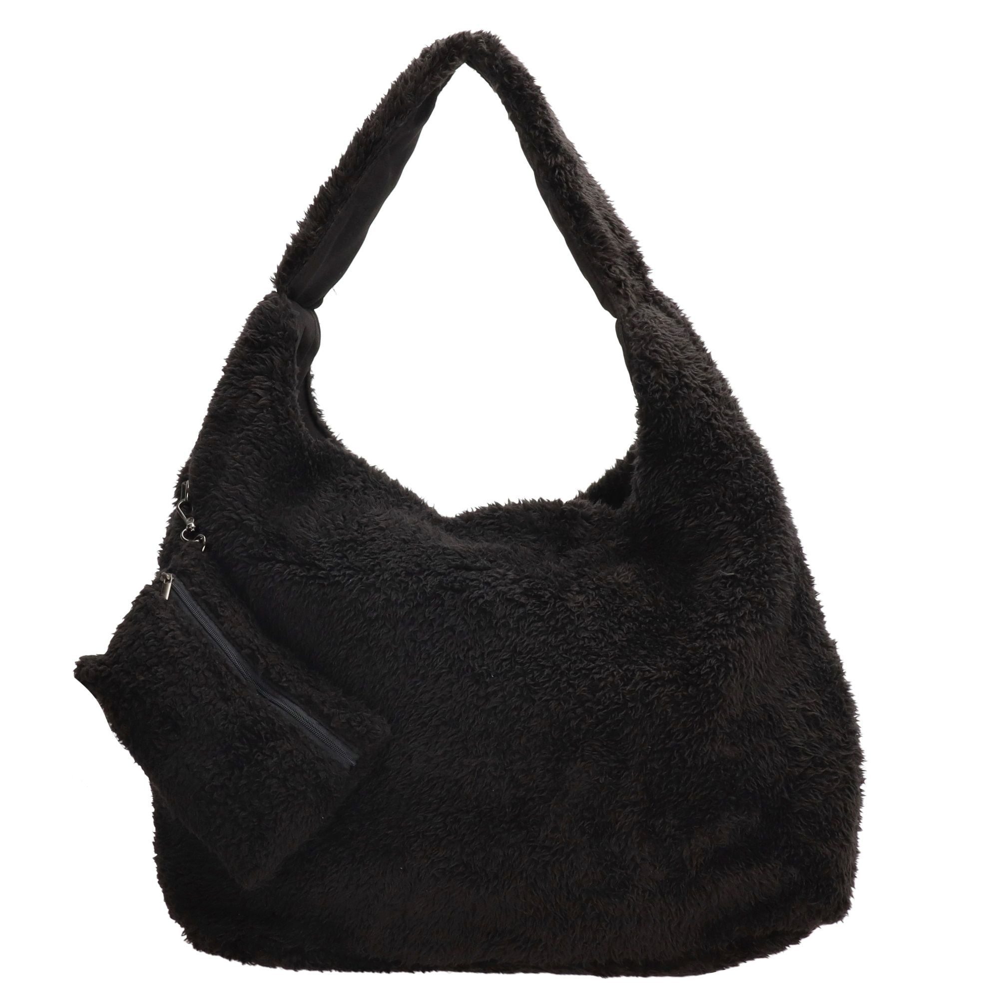 Christian Wippermann Umhängetasche Große Schultertasche Umhängetasche (einzeln), Teddy Plüsch