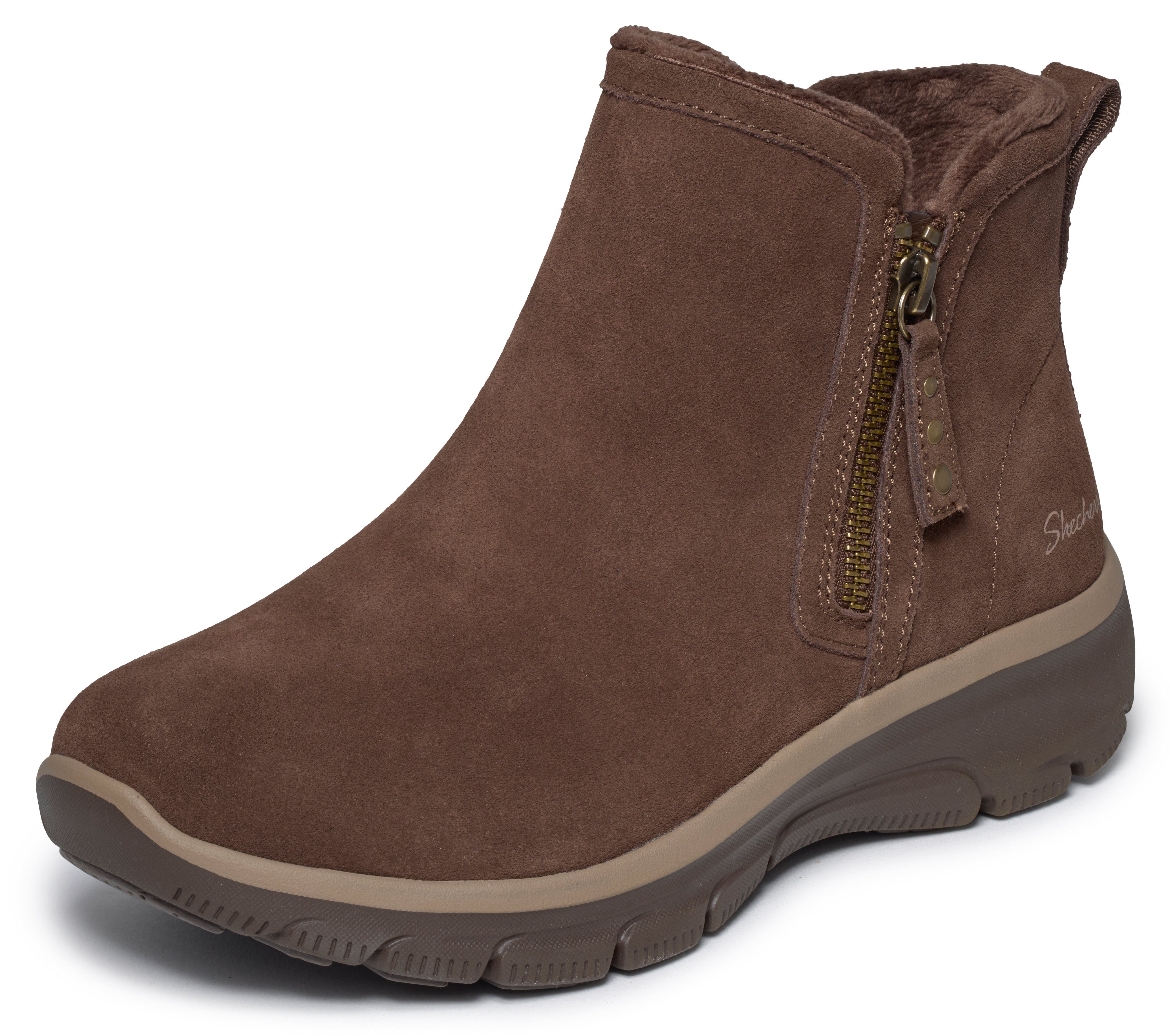 Skechers EASY GOING- Winterboots Stiefelette mit Reißverschluss und Air-Cooled Memory Foam