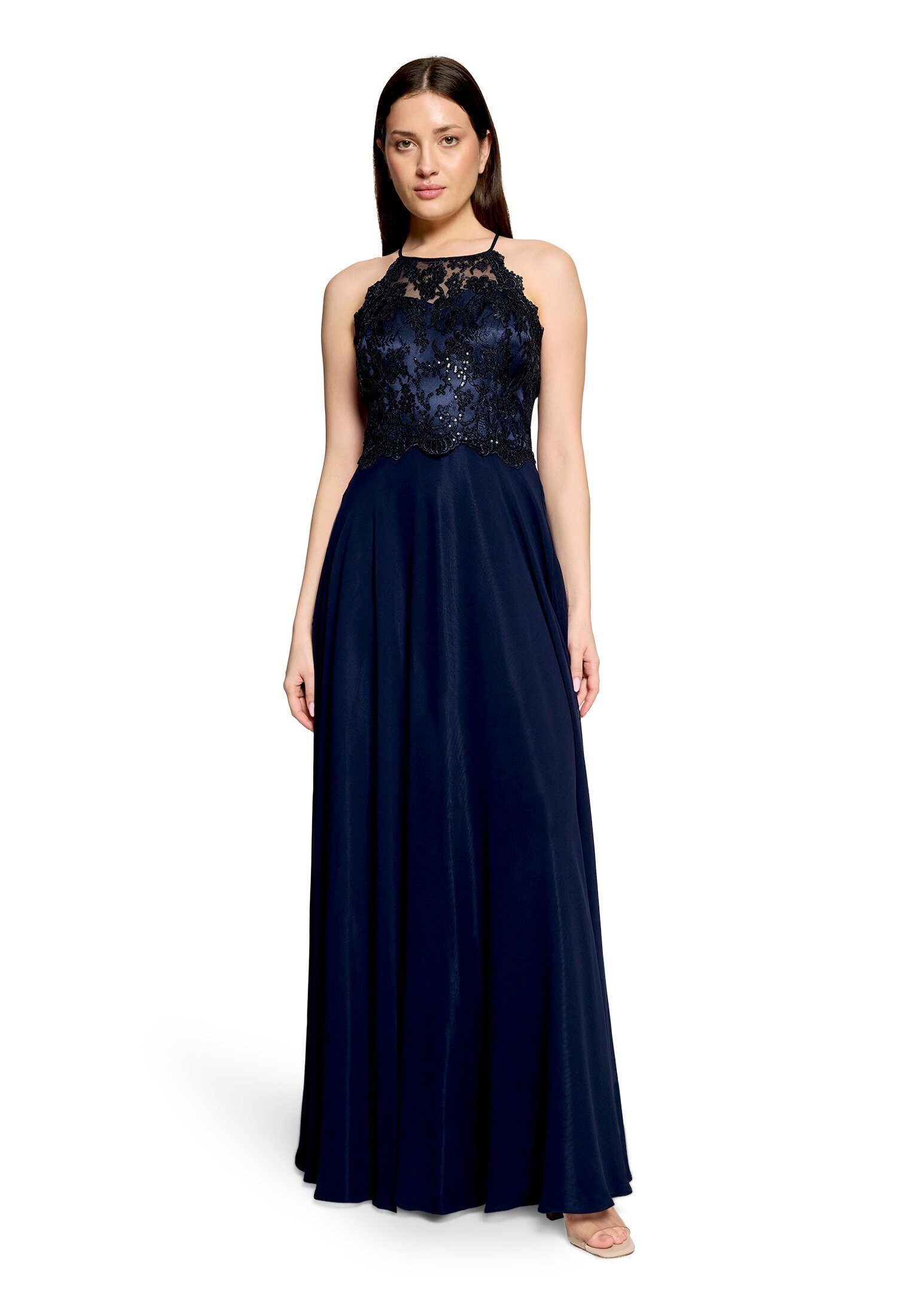 Vera Mont Abendkleid Damen rückenfrei Spitze