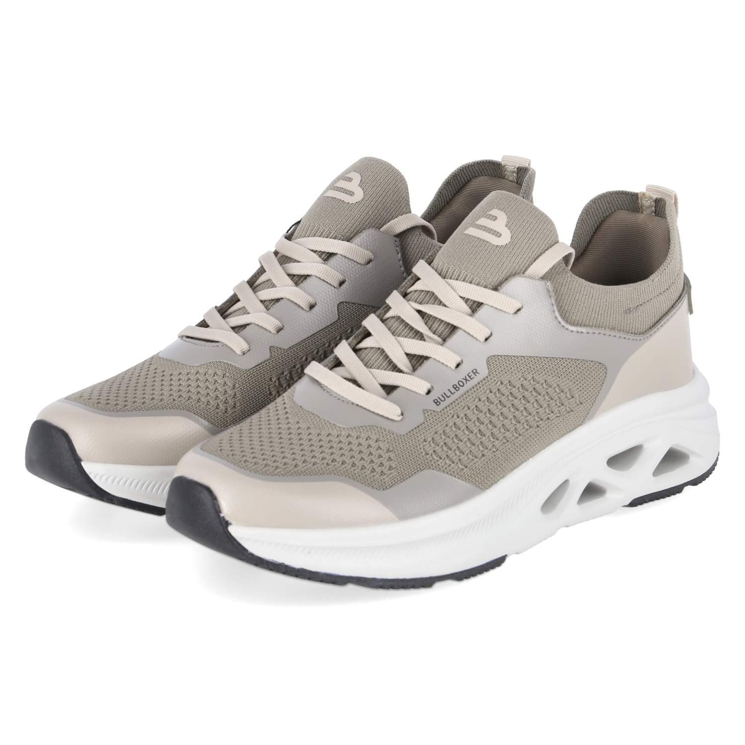 Bullboxer Bullboxer 7VR1480101-3700 Herren Textil & Synthetik taupe Schnürschuh