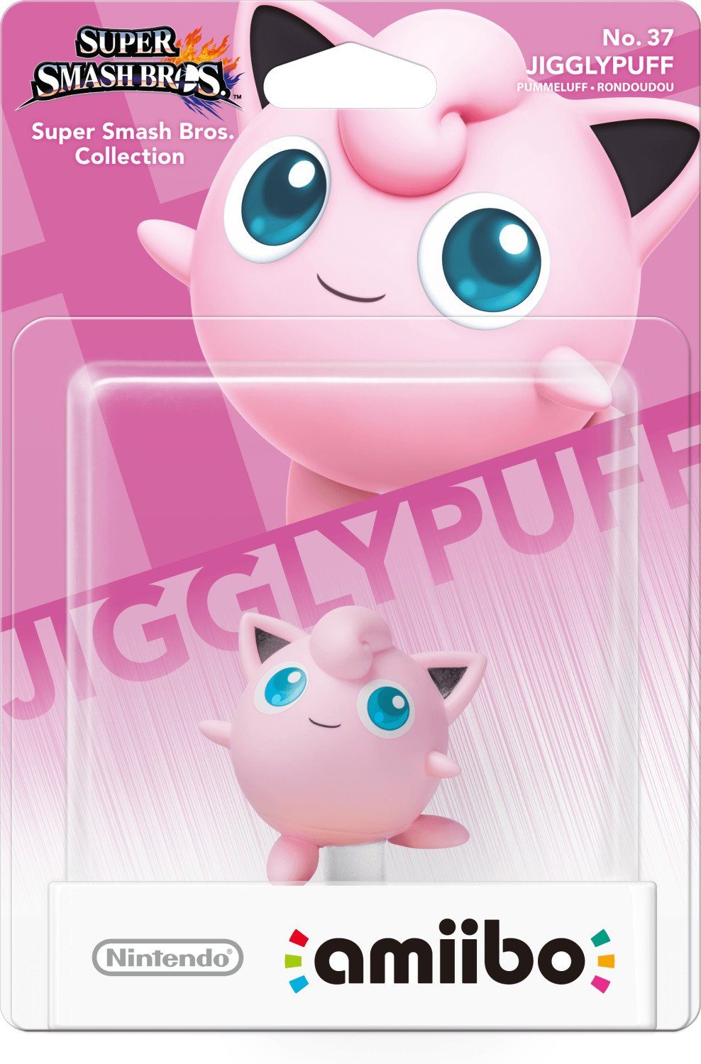 Nintendo amiibo Pummeluff (Jigglypuff) No. 37 Super Smash Bros. Collection SwitchController (1 St)