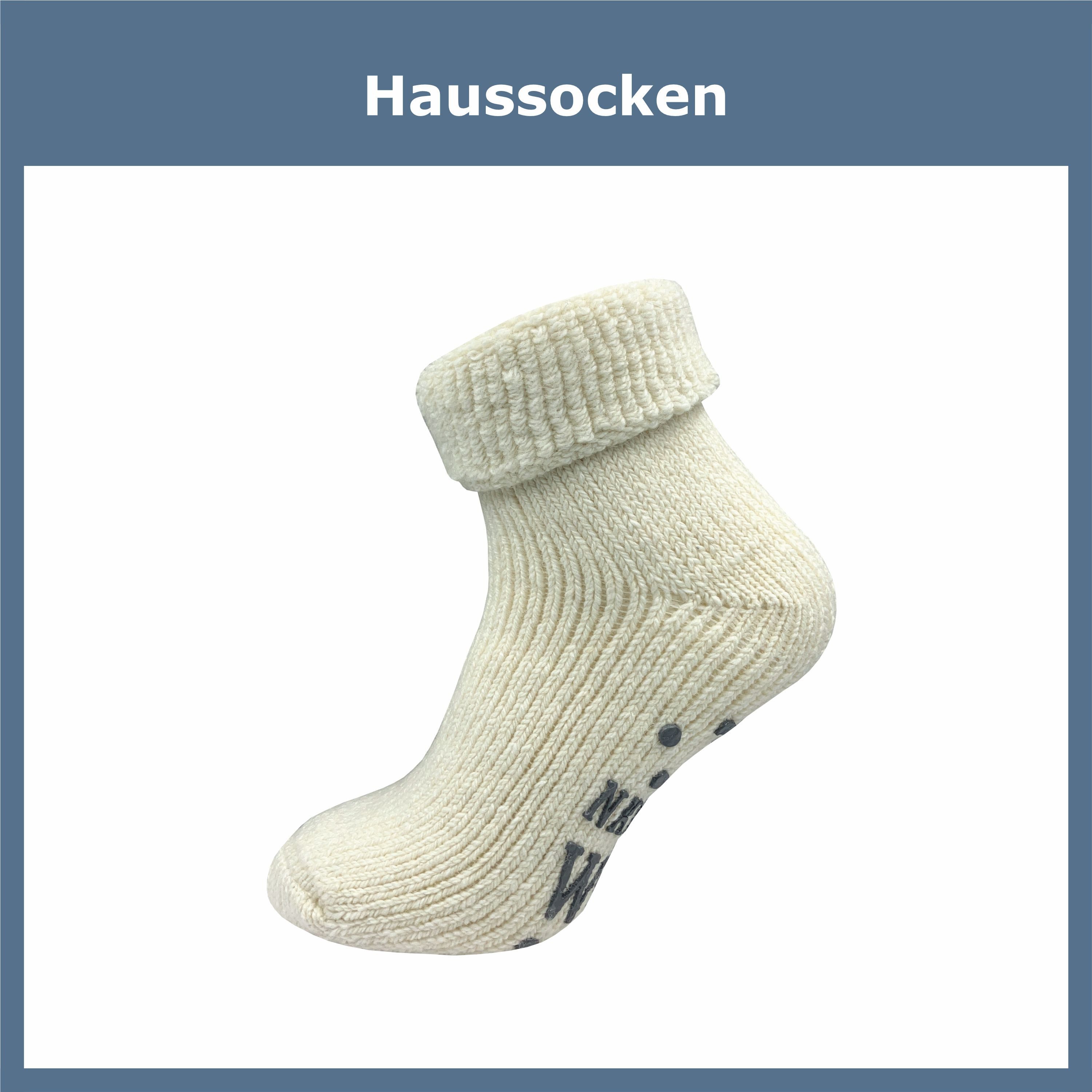 GAWILO ABS-Socken für Damen - Rutschfeste Haussocken mit Noppen - Dicke, warme Wolle (1 Paar) Warme Kuschelsocken aus Wolle helfen gegen kalte Füße - Stoppersocken