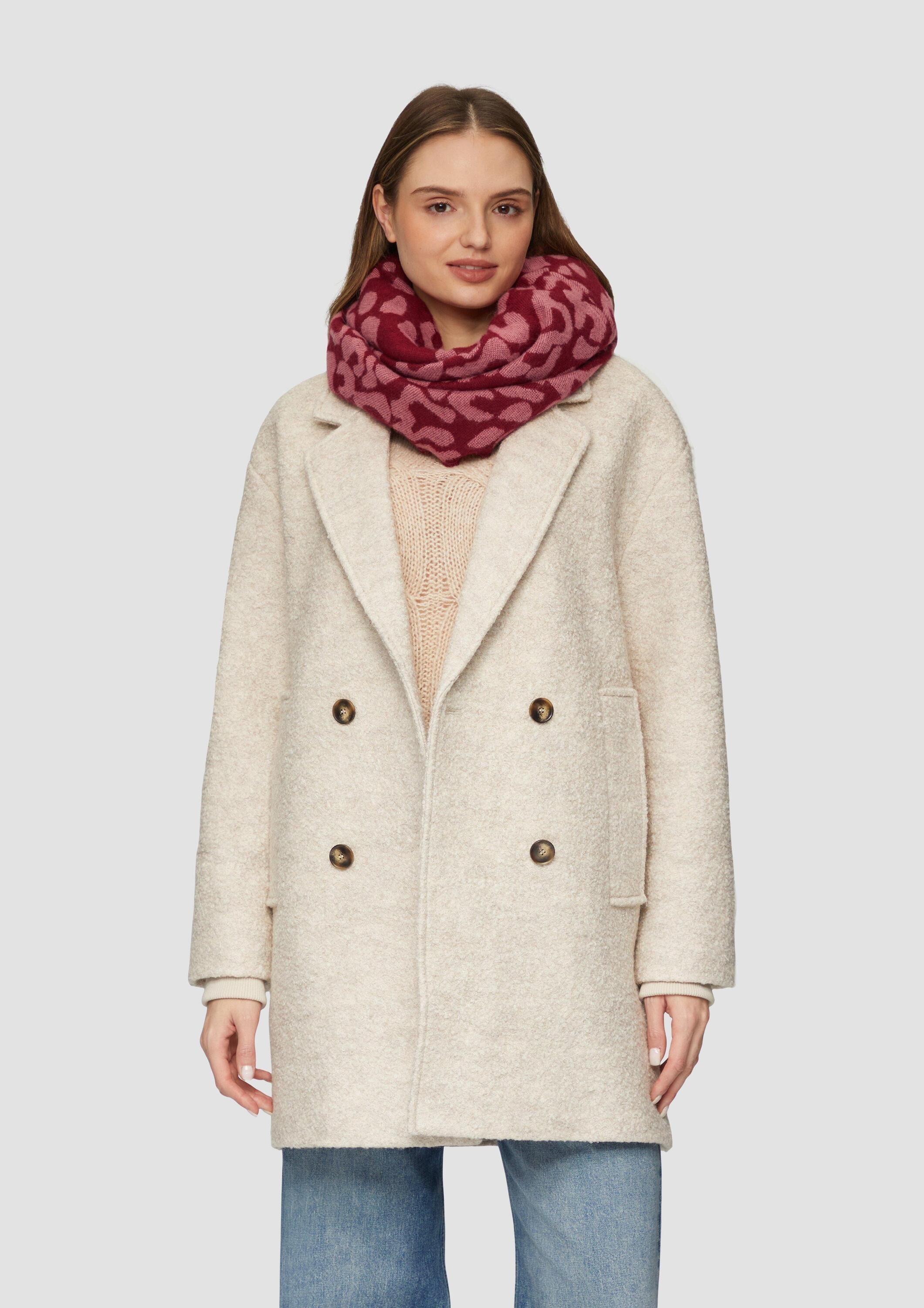 s.Oliver Loop Snood, Loop-Schal mit Leo-Muster günstig online kaufen