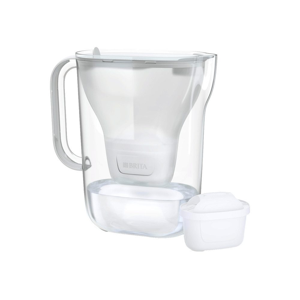 BRITA Geschirr-Set BRITA STYLE ESS MXPRO LED Wasserfilter-Kanne, 2.4 l - Weiß