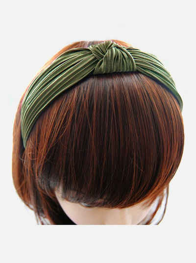 axy Haarreif Haareif mit leichtem Samt und Knoten, Vintage Damen Haareifen Haarband